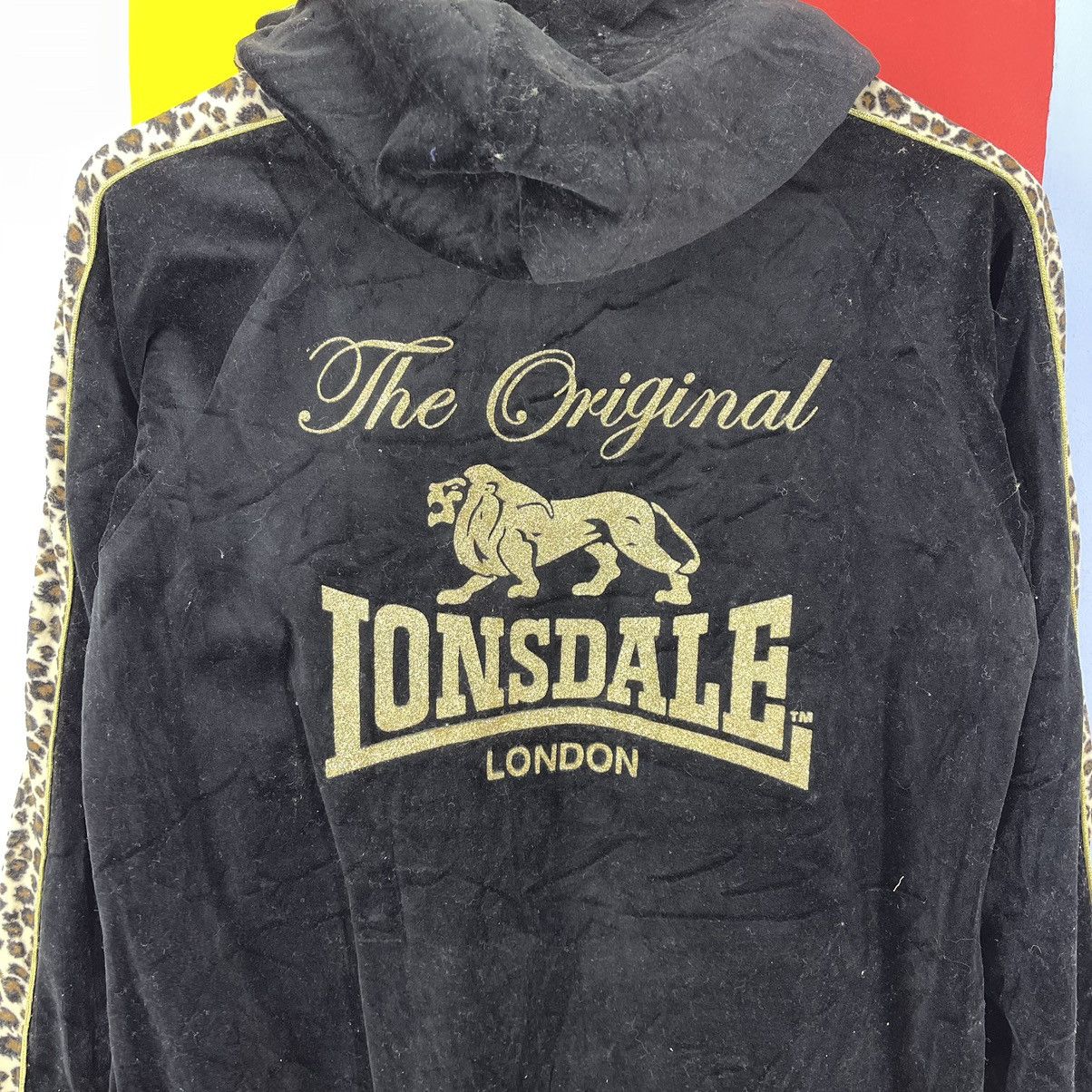 Lonsdale LONSDALE LONDON Black Velvet Zipper Hoodie #1083/AL Size S / US 4 / IT 40 - 2 Thumbnail