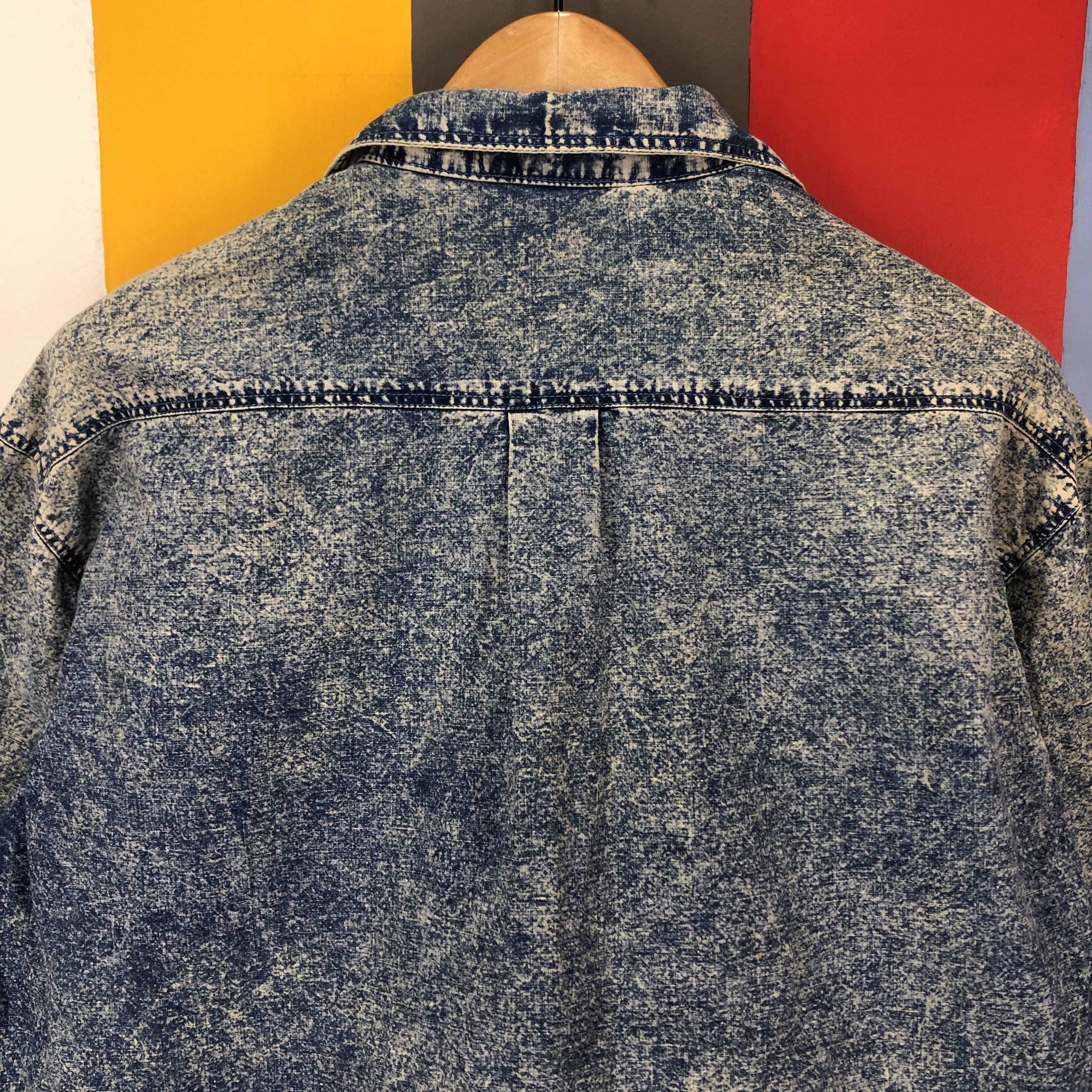 Benetton Vintage BENETTON Washed Shirt Embroidery Logo #0921/AH Size US L / EU 52-54 / 3 - 9 Thumbnail