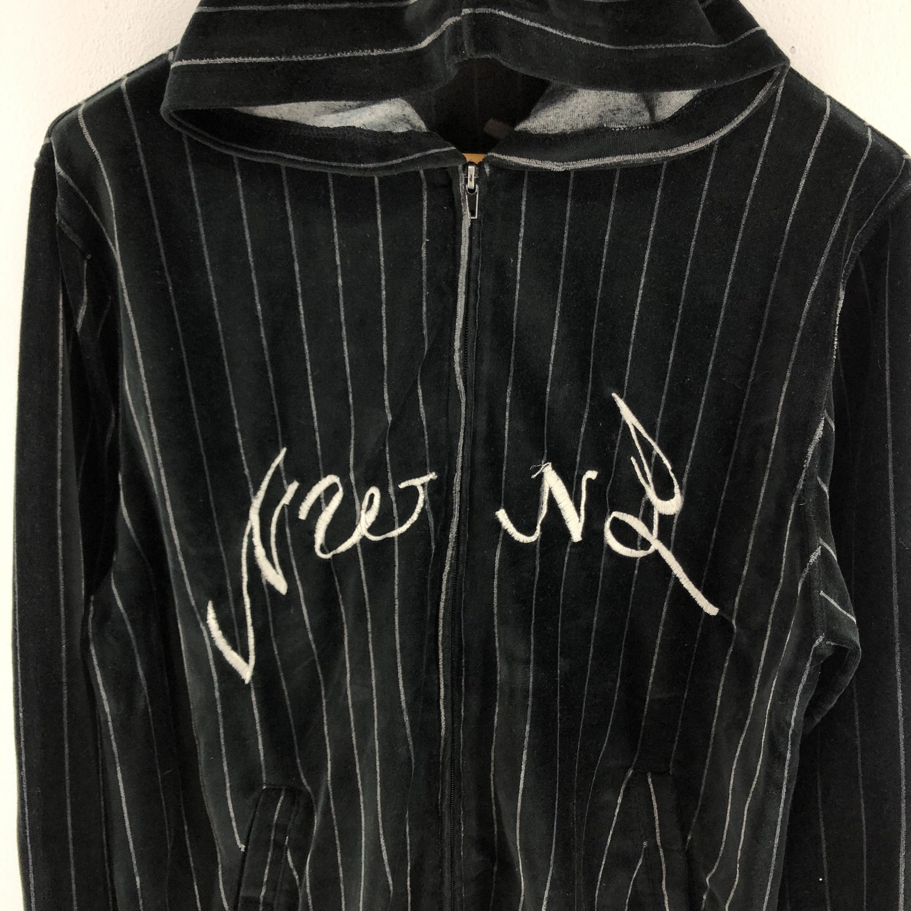 Japanese Brand New Way New Life BRAIN TRUST Black Velvet Hoodie #2659-95 Size US M / EU 48-50 / 2 - 4 Thumbnail
