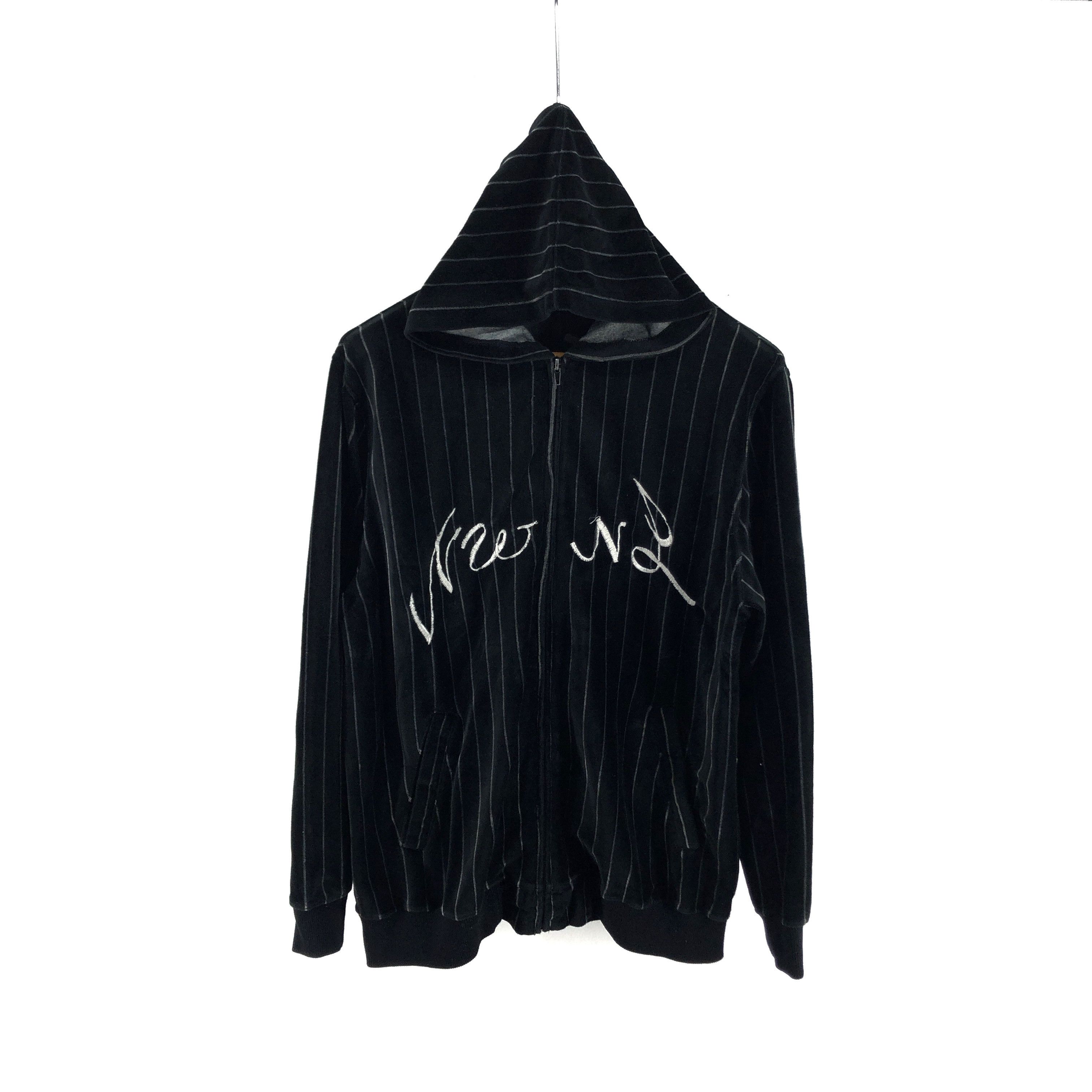 Japanese Brand New Way New Life BRAIN TRUST Black Velvet Hoodie #2659-95 Size US M / EU 48-50 / 2 - 3 Thumbnail