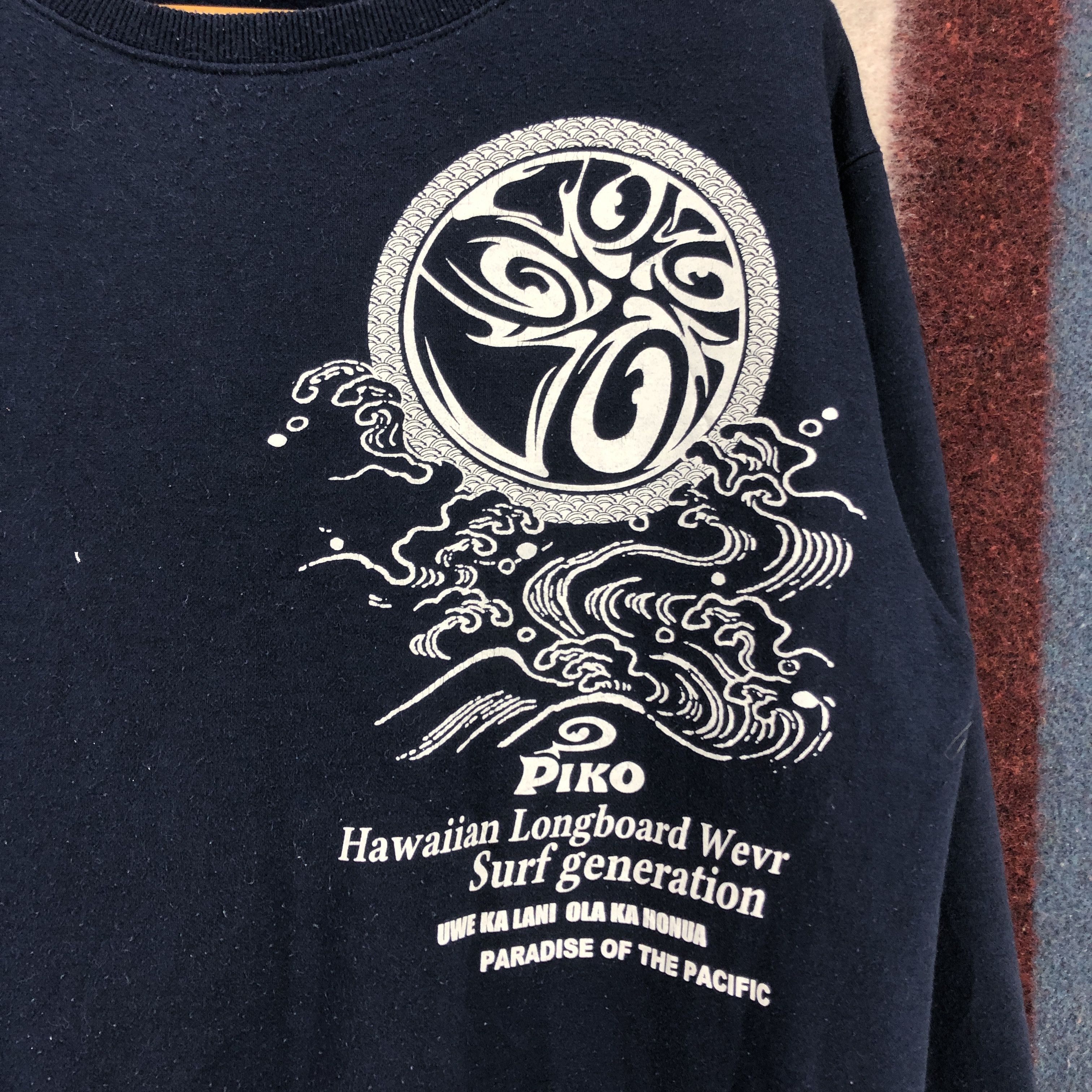 Other Rare PIKO HAWAIIAN LONGBOARD Crew Neck Sweatshirt #0698/AD Size US L / EU 52-54 / 3 - 5 Thumbnail