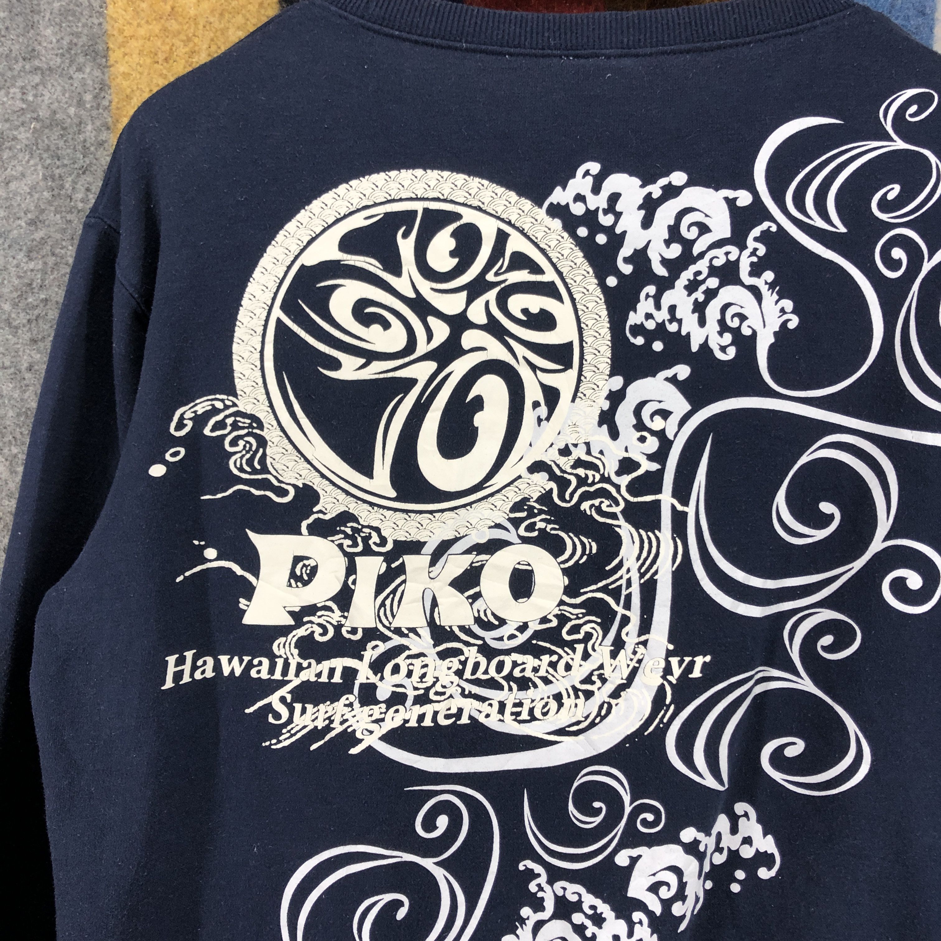 Other Rare PIKO HAWAIIAN LONGBOARD Crew Neck Sweatshirt #0698/AD Size US L / EU 52-54 / 3 - 2 Thumbnail