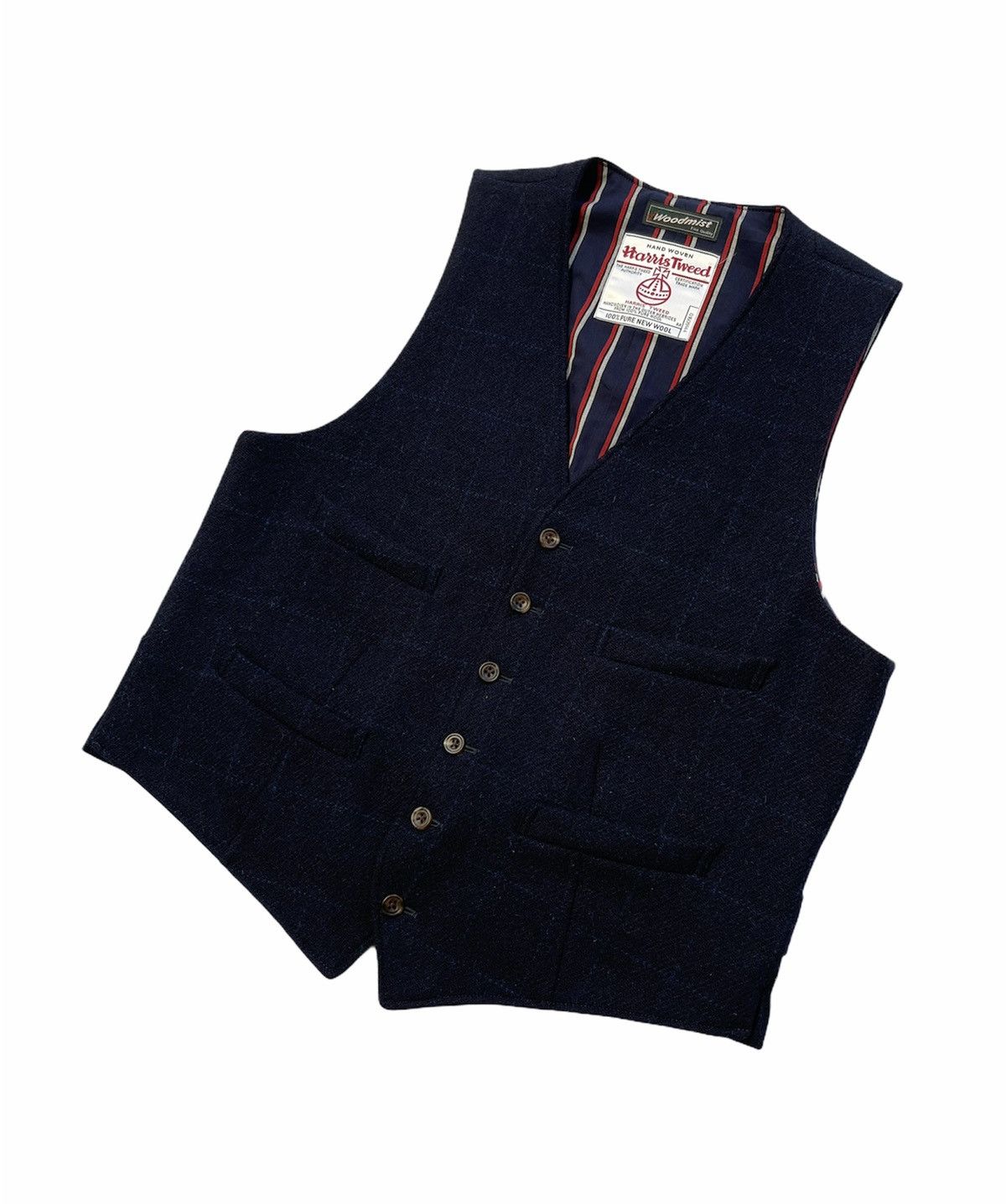 Harris Tweed HARRIS TWEED HAND WOVEN WOOL VEST JACKET Size US L / EU 52-54 / 3 - 3 Thumbnail