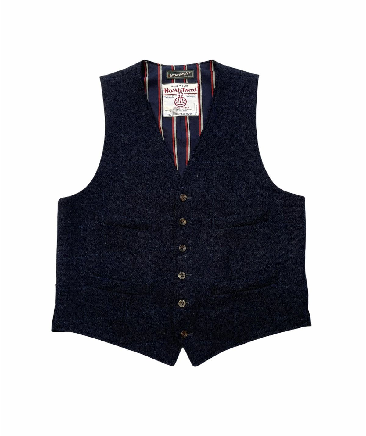 Harris Tweed HARRIS TWEED HAND WOVEN WOOL VEST JACKET Size US L / EU 52-54 / 3 - 1 Thumbnail