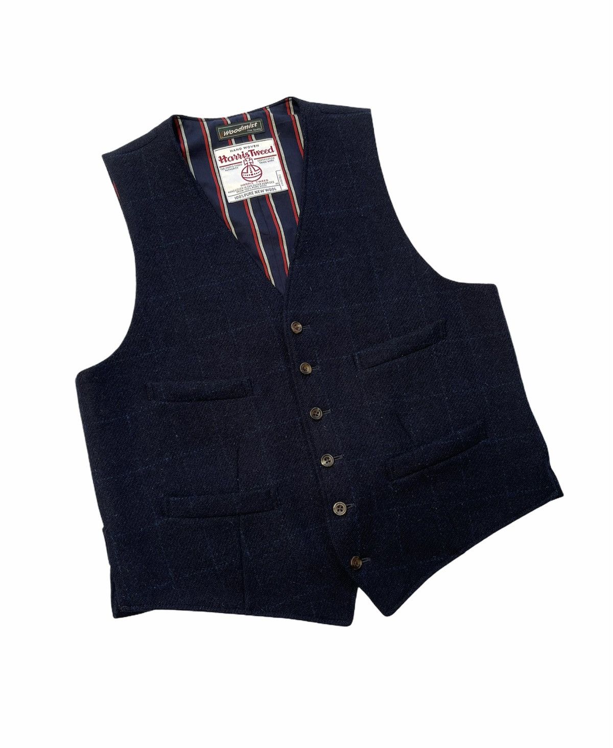 Harris Tweed HARRIS TWEED HAND WOVEN WOOL VEST JACKET Size US L / EU 52-54 / 3 - 5 Thumbnail