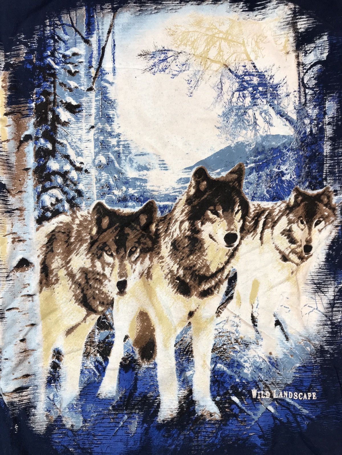 Vintage × Woolf Wolf vintage t-shirt animal tee Size US XL / EU 56 / 4 - 2 Thumbnail