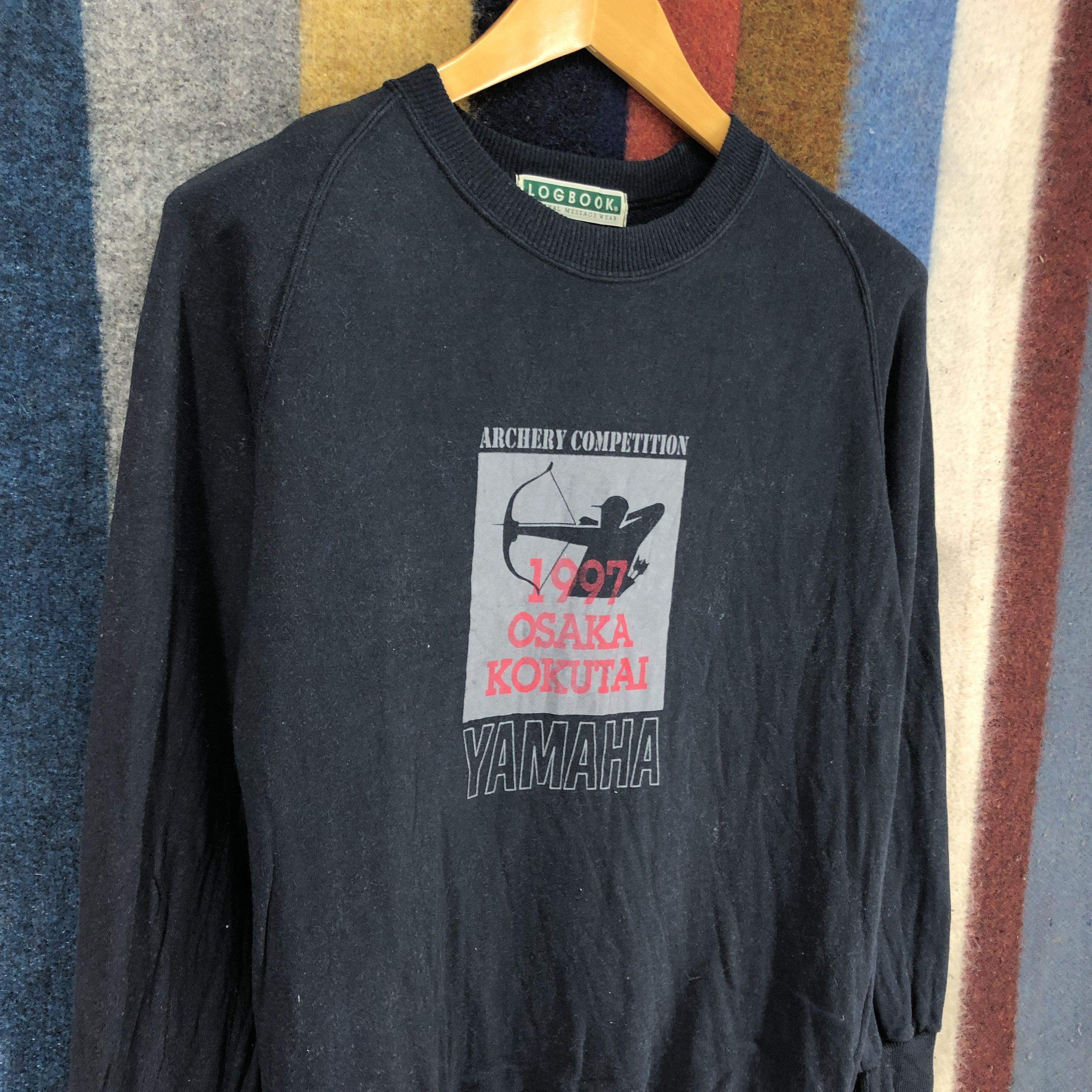 Vintage 90s ARCHERY COMPETITION by LOG BOOK Sweatshirt #2736-99 Size US XS / EU 42 / 0 - 2 Thumbnail