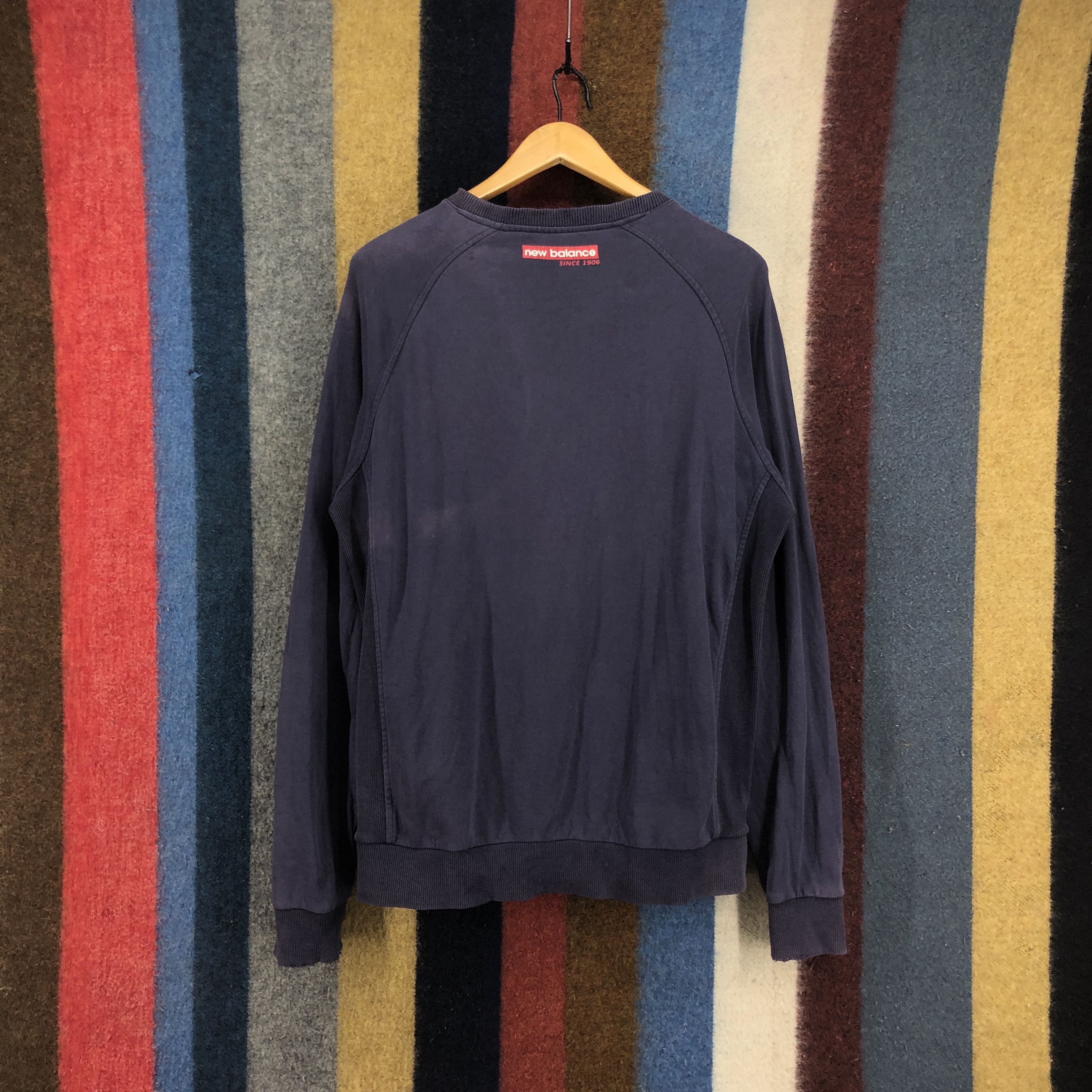 New Balance NEW BALANCE Crew Neck Distress Sweatshirt #0686/AD Size US M / EU 48-50 / 2 - 10 Thumbnail