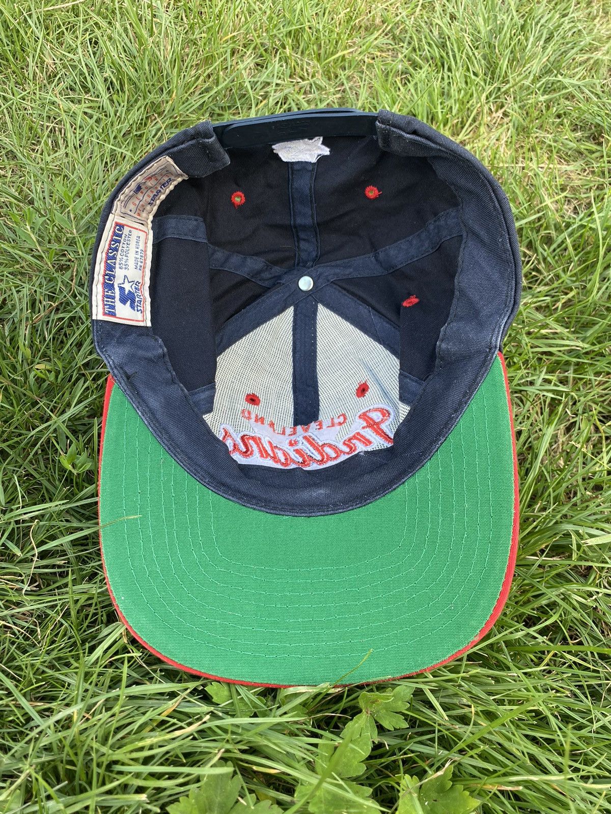 MLB × New Era × Vintage 🔥 90s vintage Cleveland Indians snapback hat Size ONE SIZE - 3 Thumbnail