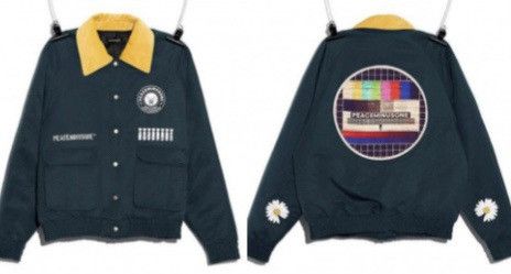 Very Rare Peaceminusone PMO GD G-Dragon test pattern bomber jacket 