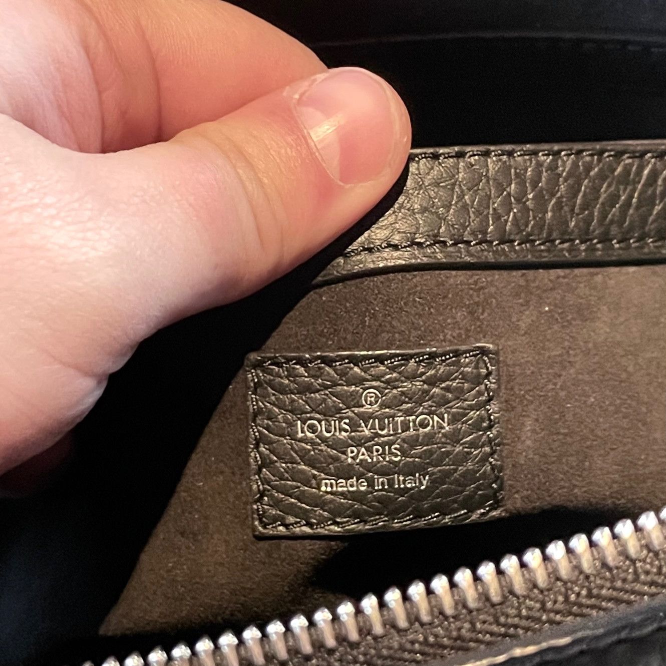 Louis Vuitton Black Monogram Revelation Lockit Handbag