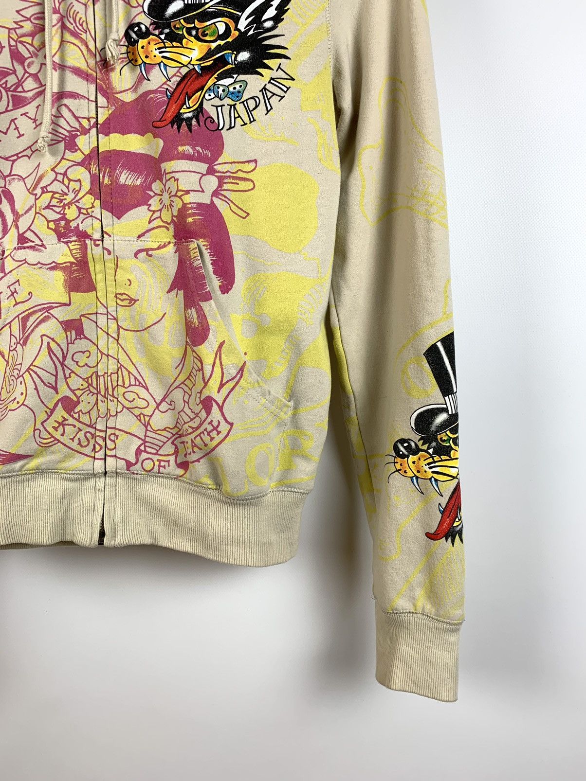Christian Audigier WMNS Vintage Ed Hardy By Christian Audigier Japan Hoodie Size ONE SIZE - 11 Thumbnail