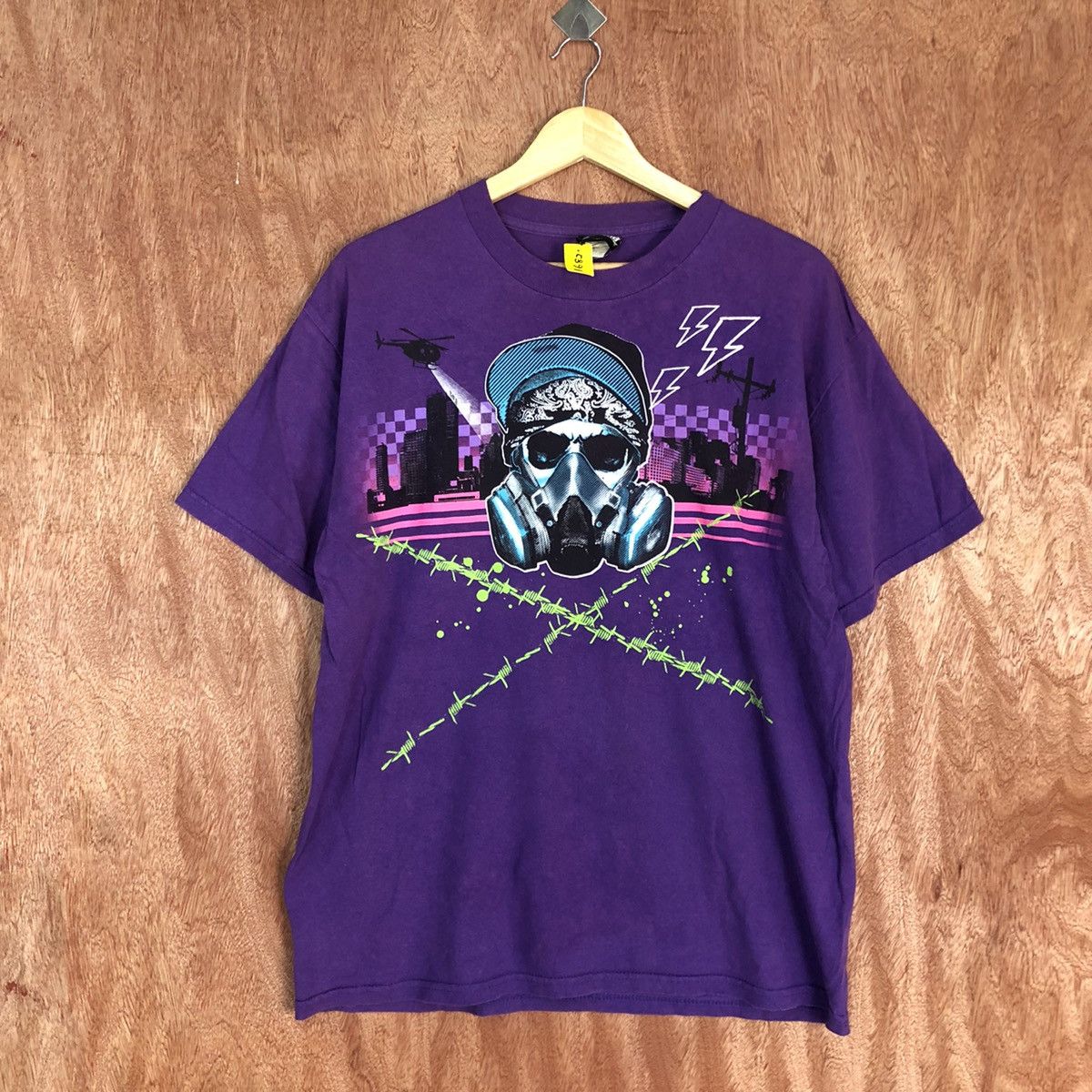 Vintage DL Hybrid graffiti hip hop rapper Purple Tshirt #1682 Size US L / EU 52-54 / 3 - 3 Thumbnail