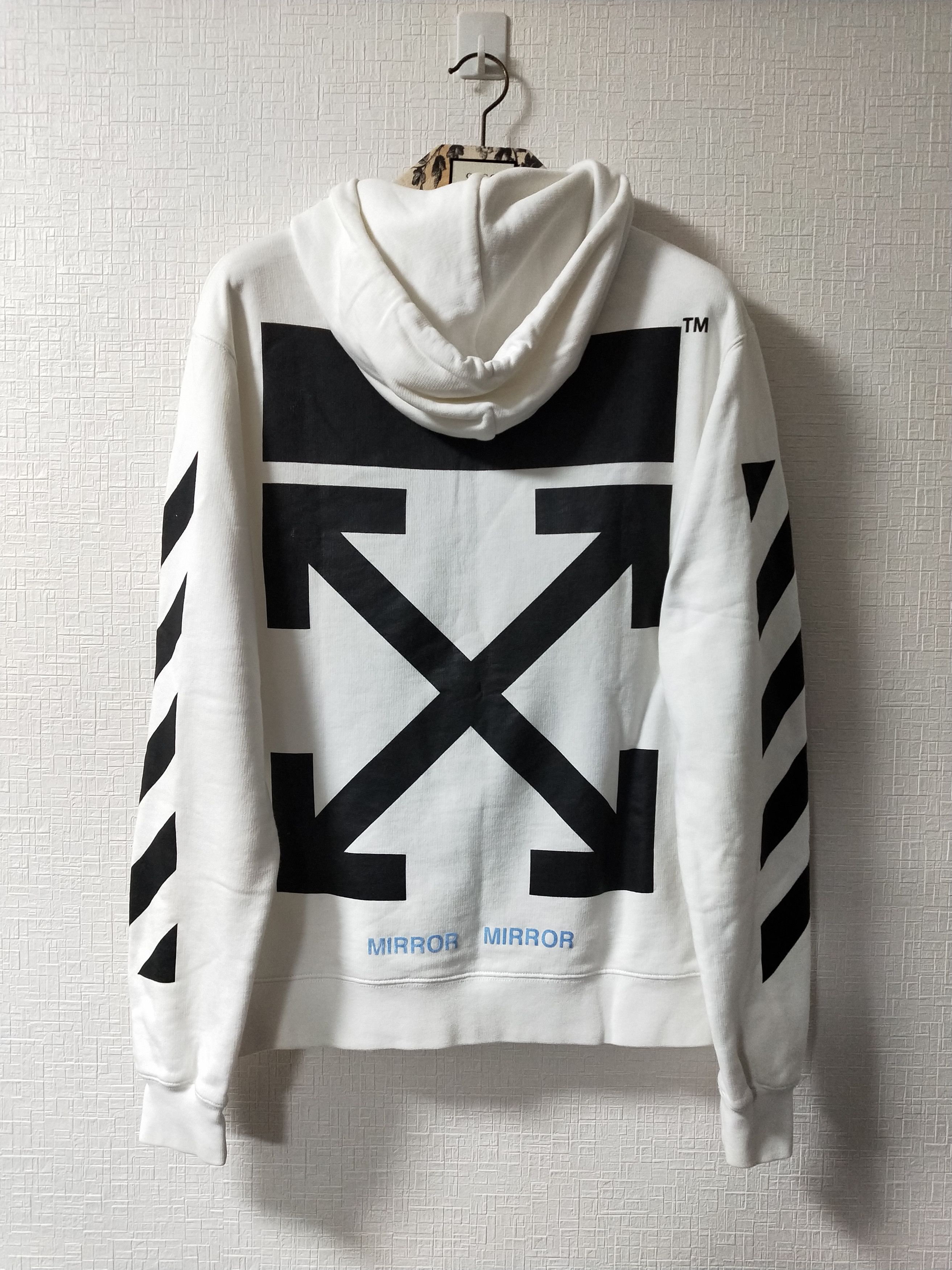 Off-White Caravaggio “MIRROR MIRROR” Arrows Hoodie Size US M / EU 48-50 / 2 - 2 Thumbnail