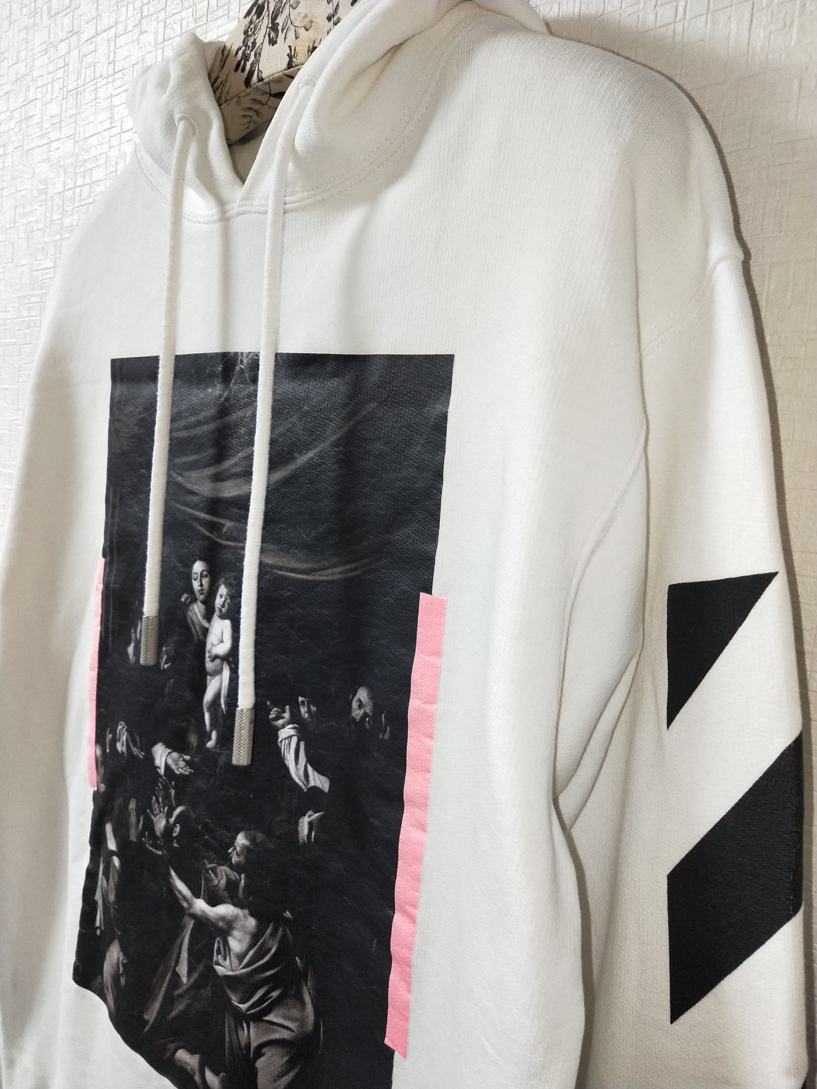 Off-White Caravaggio “MIRROR MIRROR” Arrows Hoodie Size US M / EU 48-50 / 2 - 3 Thumbnail