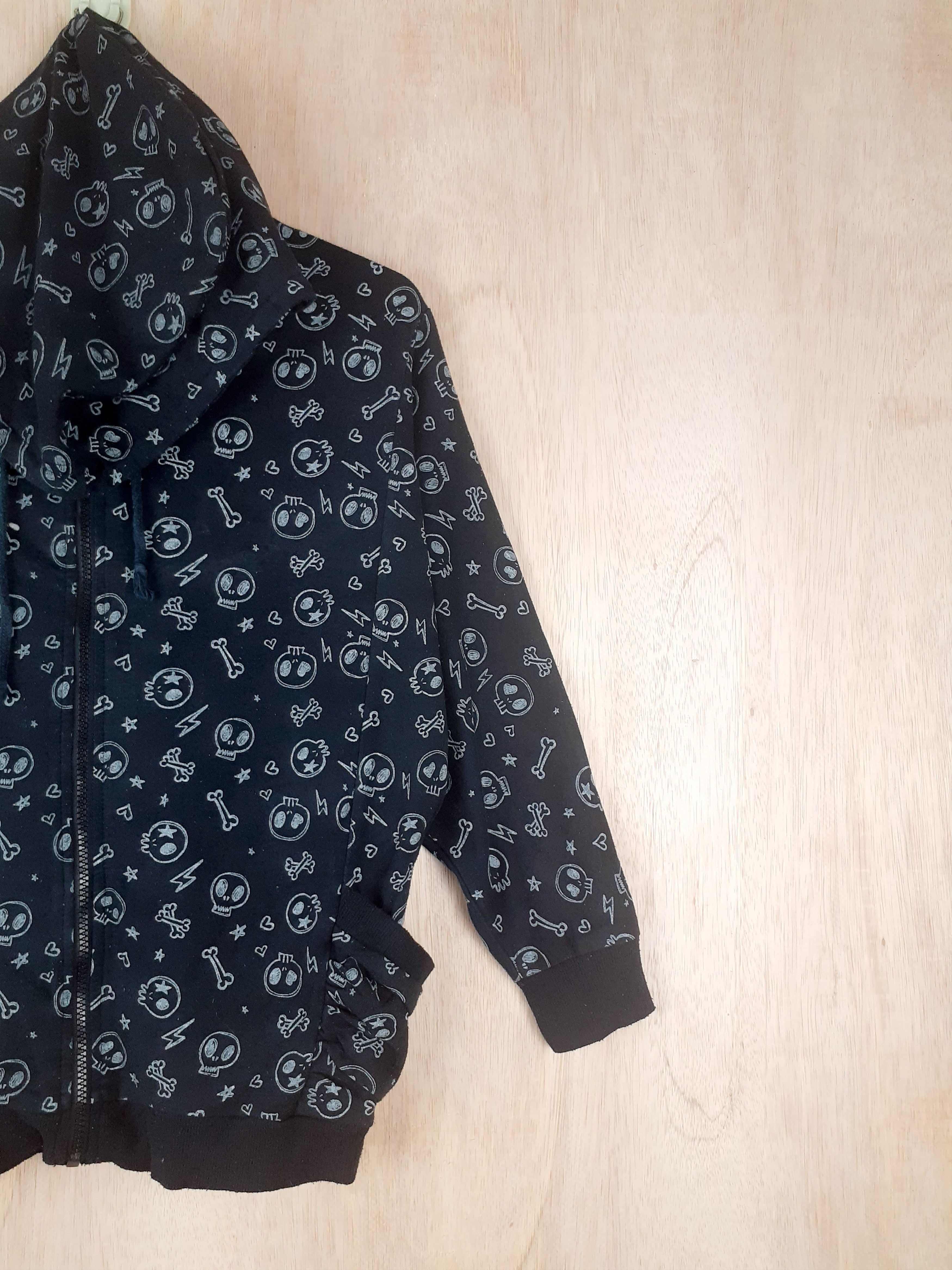 Japanese Brand Banana Thif skull black hoodies japan fullprint #3065 Size M / US 6-8 / IT 42-44 - 6 Thumbnail