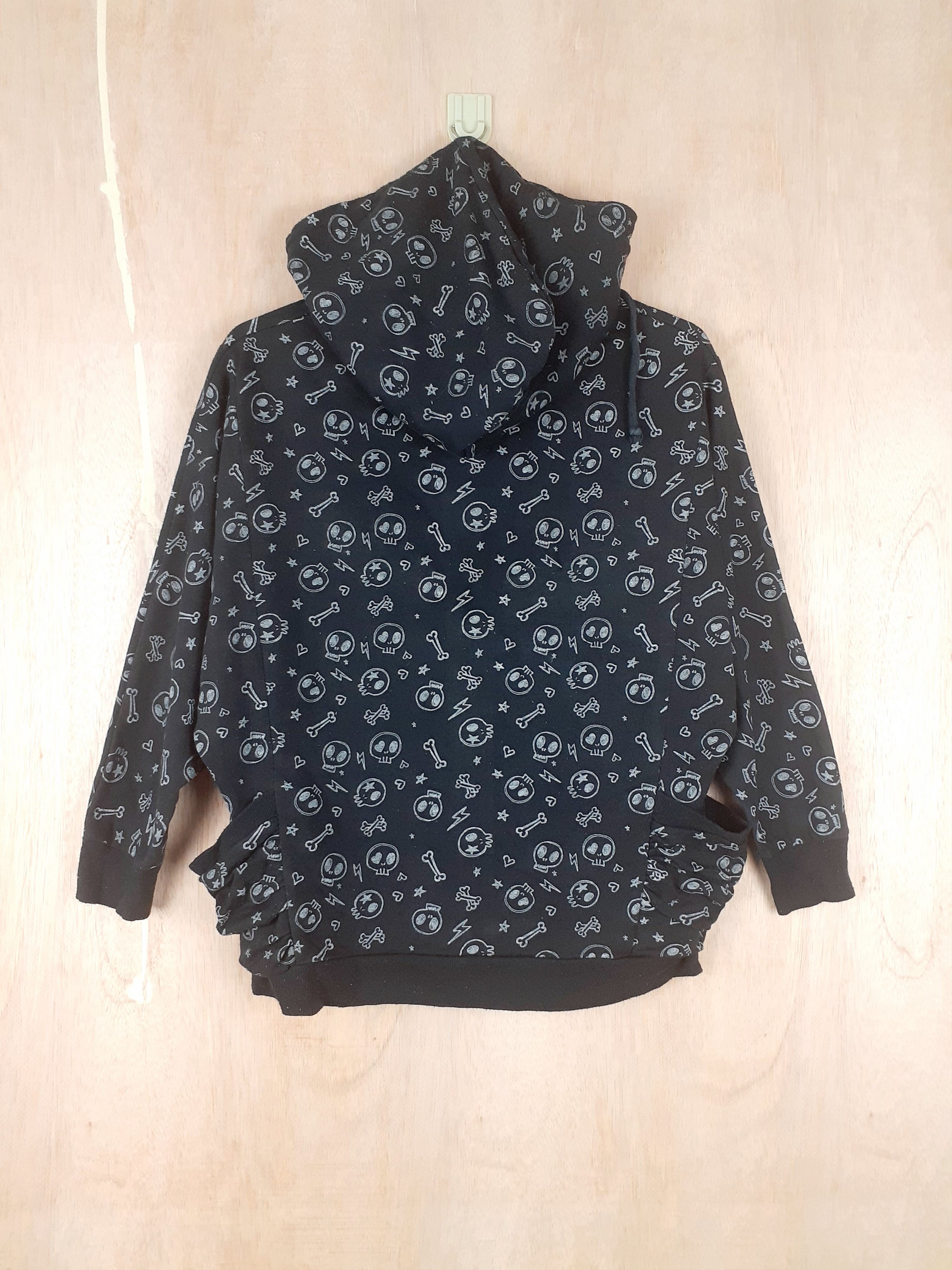Japanese Brand Banana Thif skull black hoodies japan fullprint #3065 Size M / US 6-8 / IT 42-44 - 7 Thumbnail