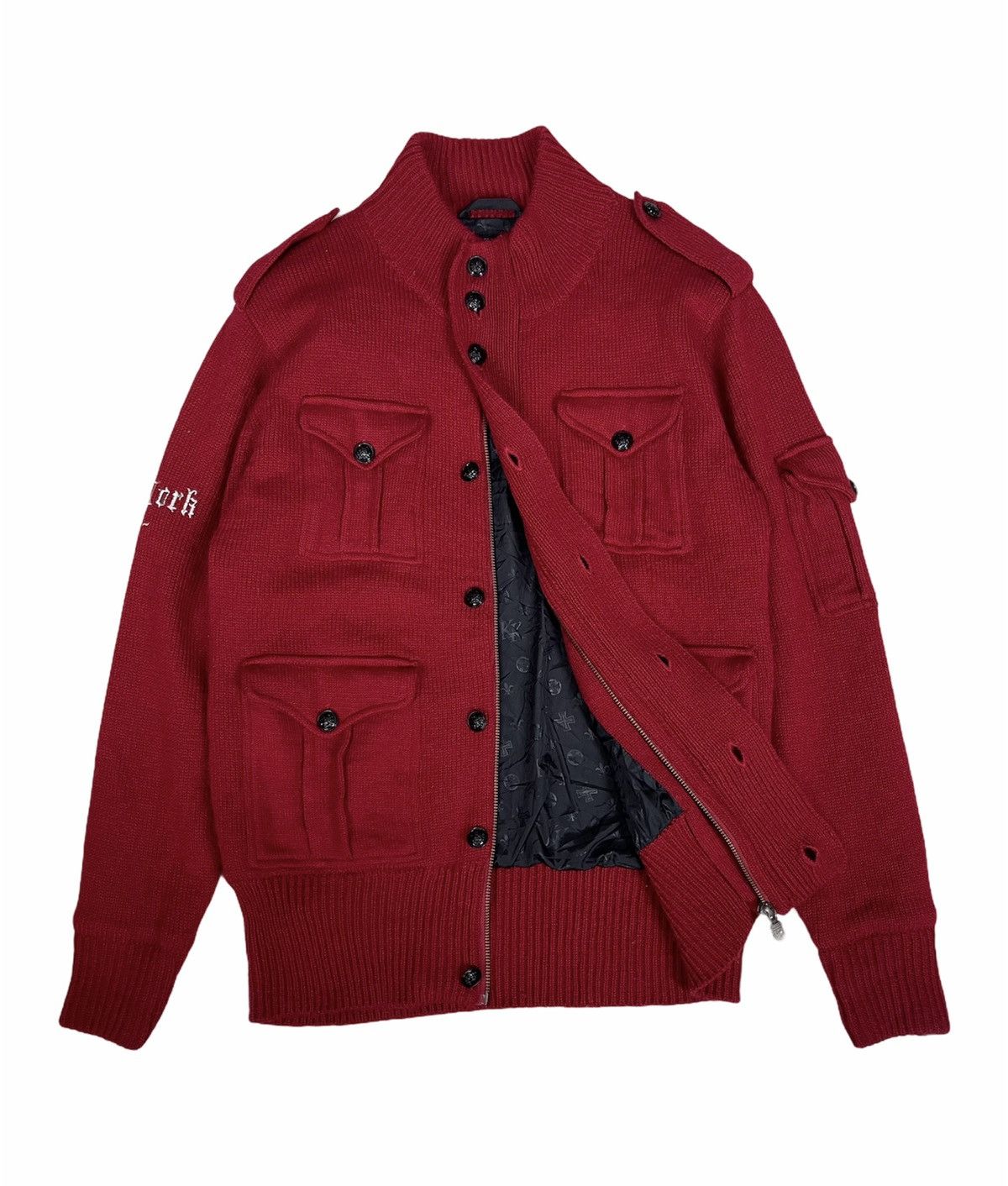 Karl Kani KARL KANI NEW YORK 1989 MULTIPOCKET KNIT JACKET Size US L / EU 52-54 / 3 - 4 Thumbnail