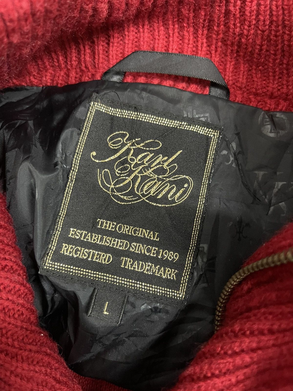 Karl Kani KARL KANI NEW YORK 1989 MULTIPOCKET KNIT JACKET Size US L / EU 52-54 / 3 - 5 Thumbnail