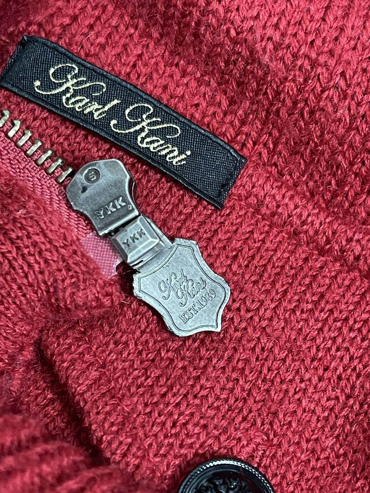 Karl Kani KARL KANI NEW YORK 1989 MULTIPOCKET KNIT JACKET Size US L / EU 52-54 / 3 - 8 Thumbnail