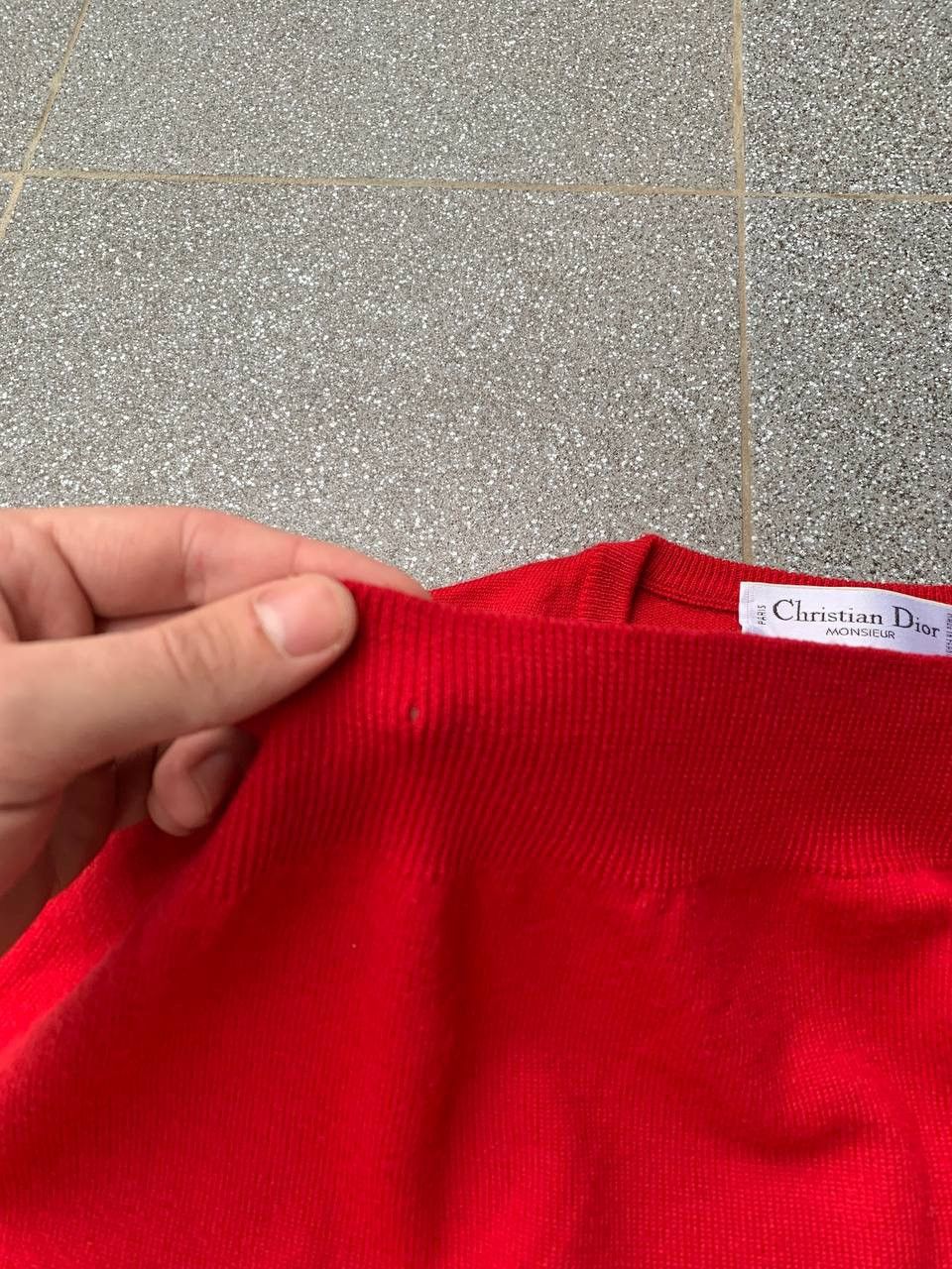 Dior Vintage Dior 90s red sweater vest Size US L / EU 52-54 / 3 - 7 Thumbnail