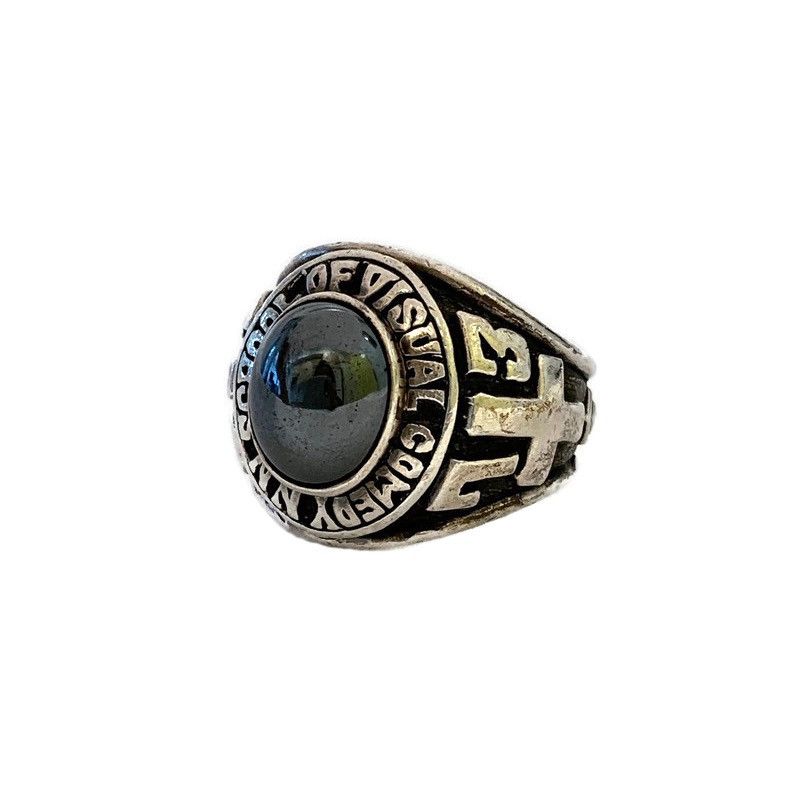 Number (N)ine Number (N)ine 2001SS School Of Visual Comedy College Ring Size ONE SIZE - 2 Thumbnail