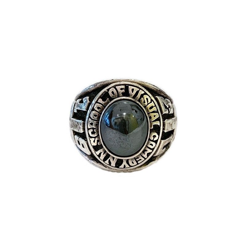 Number (N)ine Number (N)ine 2001SS School Of Visual Comedy College Ring Size ONE SIZE - 1 Thumbnail