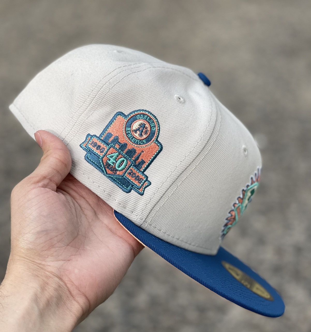Hat Club Hat Club Exclusive “Ocean Drive” Oakland Athletics 7 1/8 Size ONE SIZE - 3 Thumbnail
