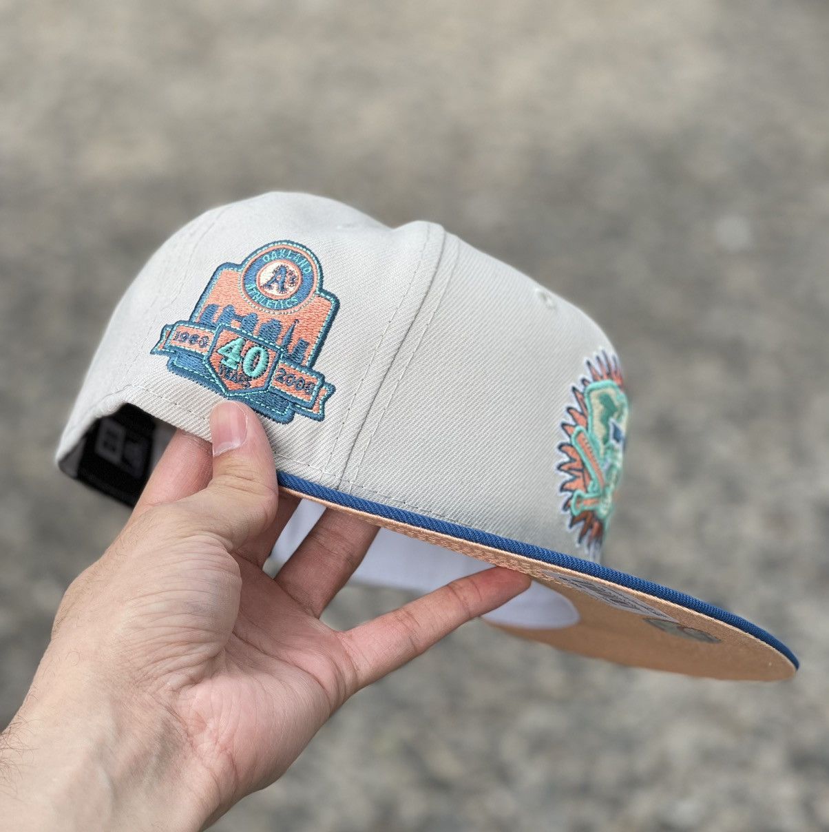 Hat Club Hat Club Exclusive “Ocean Drive” Oakland Athletics 7 1/8 Size ONE SIZE - 4 Thumbnail
