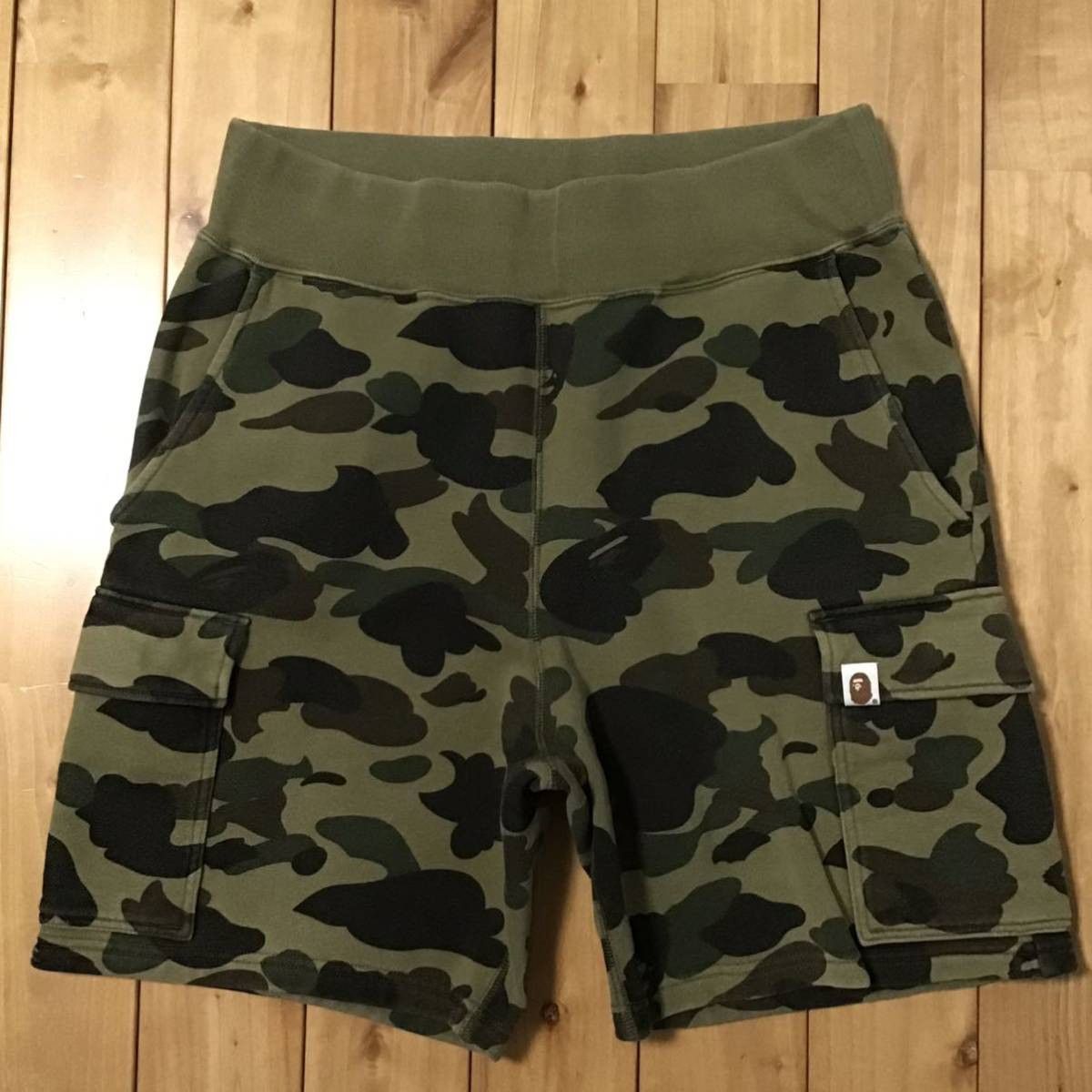 Bape BAPE Sweat cargo shorts 1st camo green ape ★size S Size US 30 / EU 46 - 1 Thumbnail