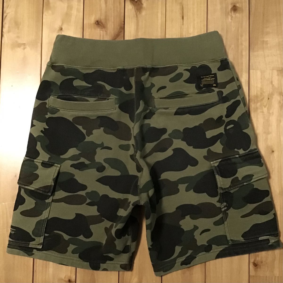 Bape BAPE Sweat cargo shorts 1st camo green ape ★size S Size US 30 / EU 46 - 3 Thumbnail