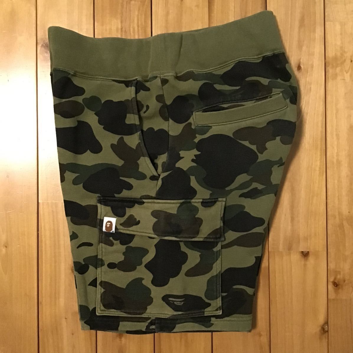 Bape BAPE Sweat cargo shorts 1st camo green ape ★size S Size US 30 / EU 46 - 4 Thumbnail