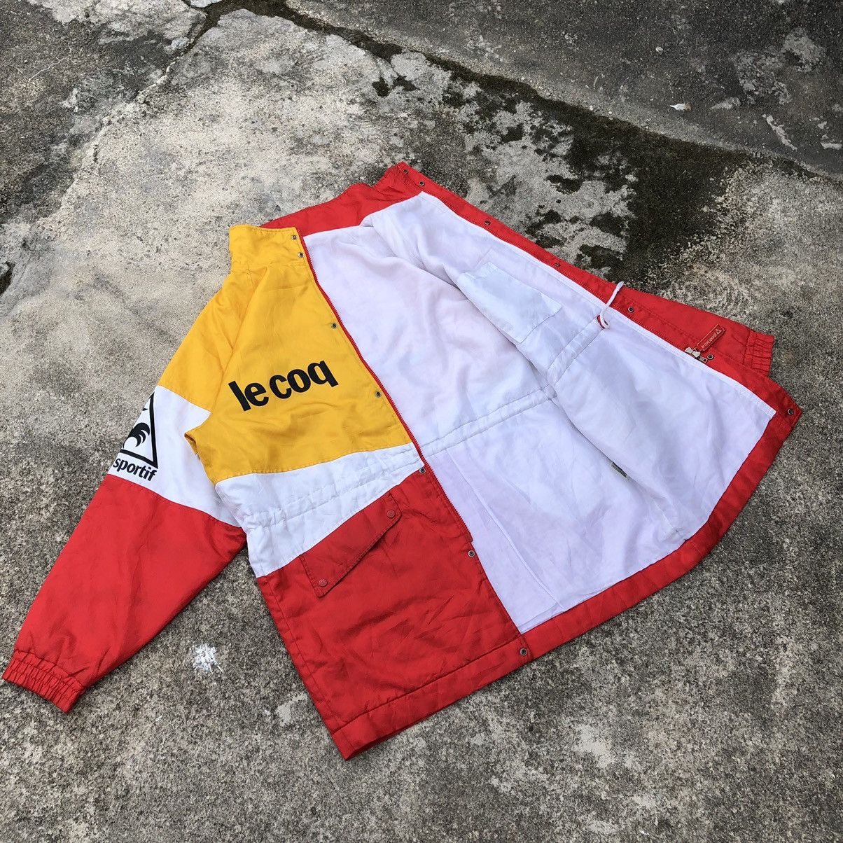 Le Coq Sportif × Vintage Le Coq Sportif Tricolour Big Logo France Long Light Jacket Size US XL / EU 56 / 4 - 14 Thumbnail