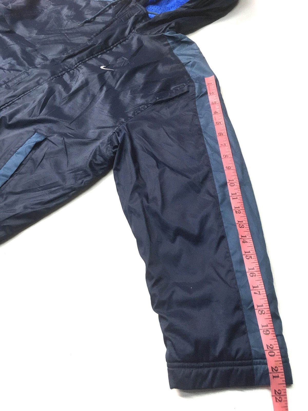 Nike × Vintage Vintage Nike big logo embroidery long jacket Size US XL / EU 56 / 4 - 4 Thumbnail