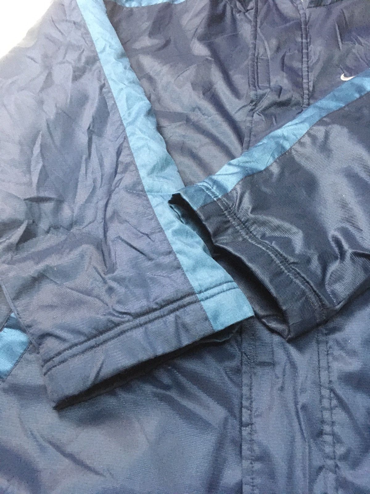 Nike × Vintage Vintage Nike big logo embroidery long jacket Size US XL / EU 56 / 4 - 8 Thumbnail