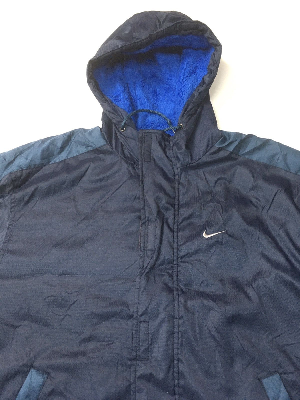 Nike × Vintage Vintage Nike big logo embroidery long jacket Size US XL / EU 56 / 4 - 6 Thumbnail