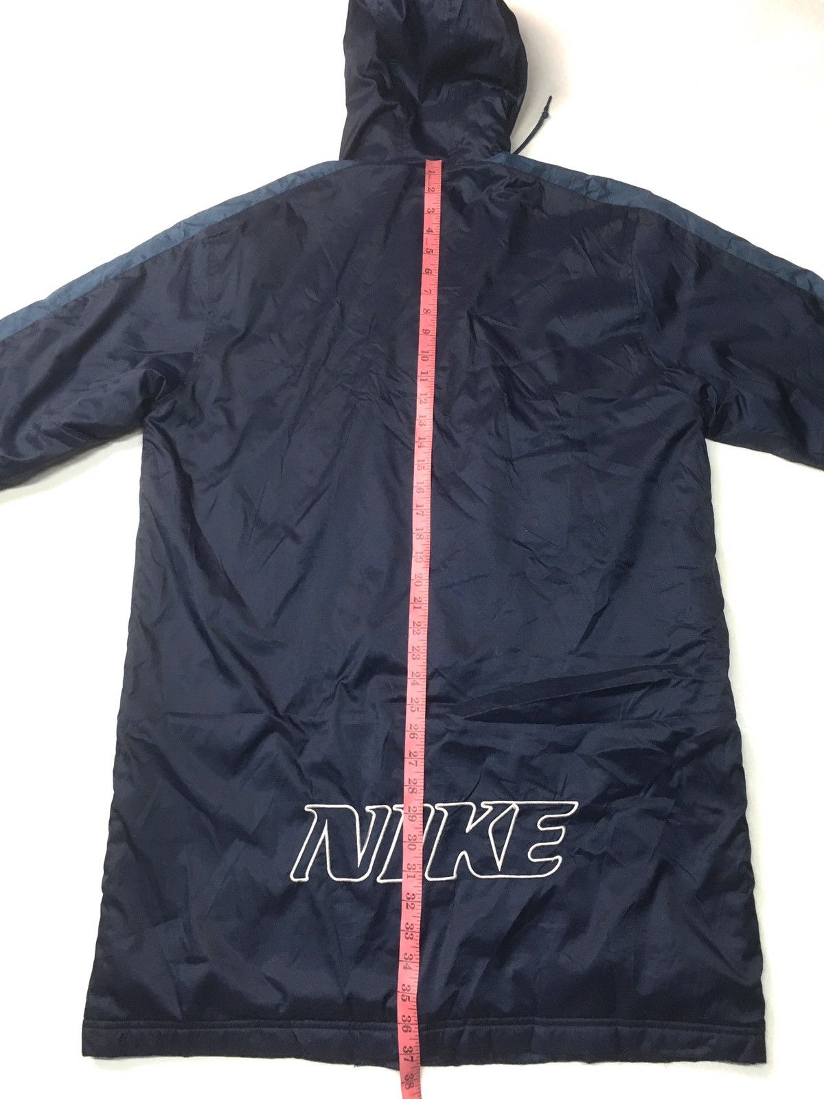 Nike × Vintage Vintage Nike big logo embroidery long jacket Size US XL / EU 56 / 4 - 5 Thumbnail
