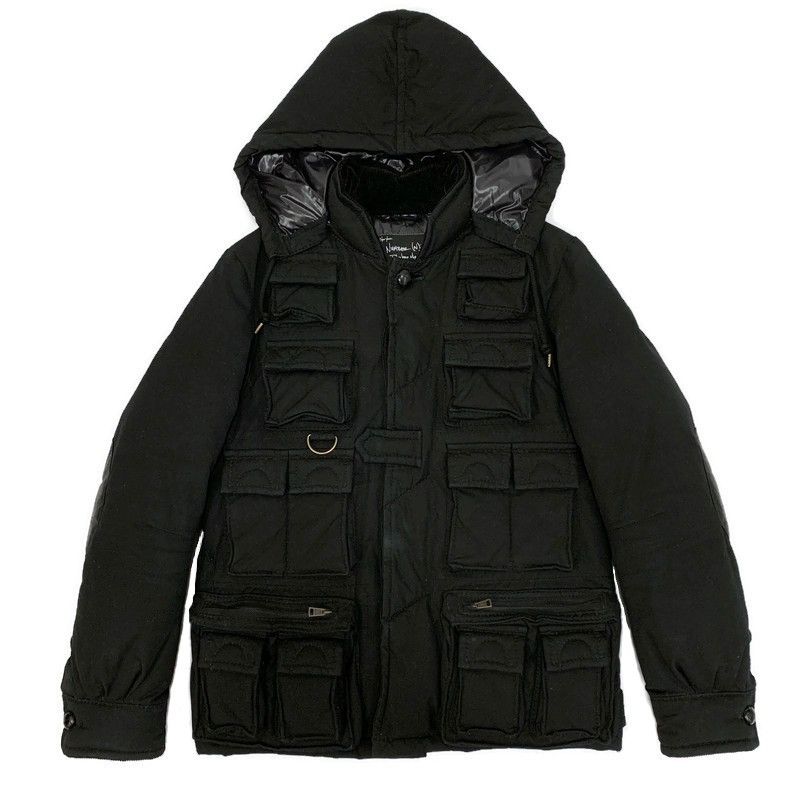 image of Number N Ine Number (N)Ine 2008Aw Multi Pocket Cargo Down Jacket in Black, Men's (Size Large)