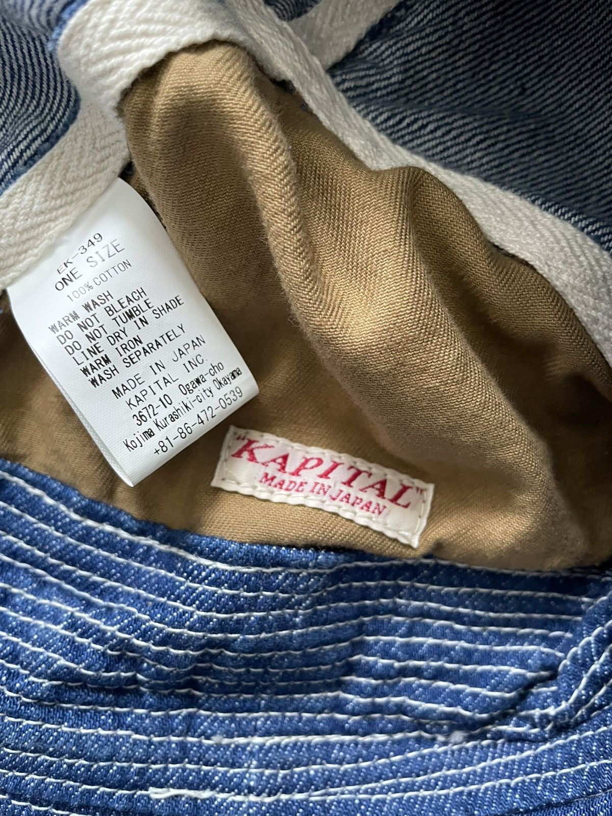 Kapital × Kapital Kountry Kapital Old Man and the Sea Bucket Hat Light Wash Denim Size ONE SIZE - 3 Thumbnail