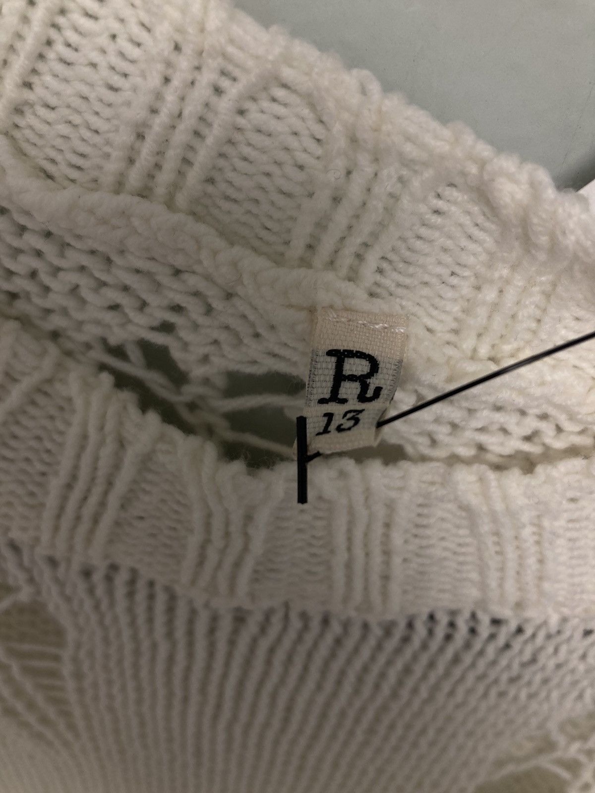 R13 Cotton shredded Sweater. Medium Size M / US 6-8 / IT 42-44 - 6 Thumbnail