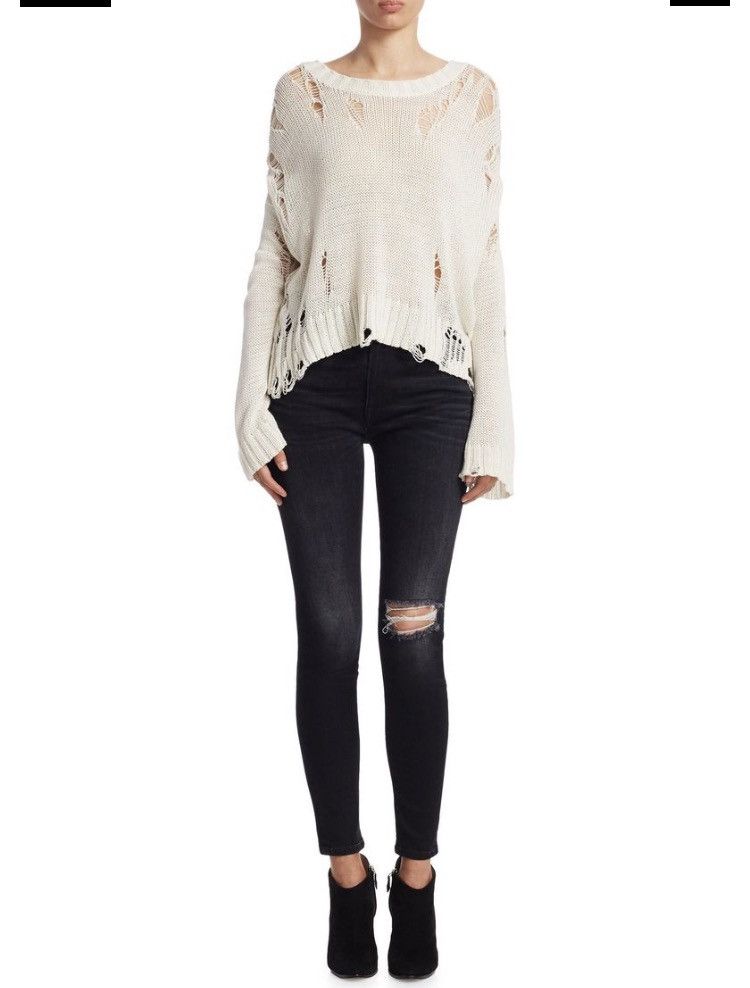 R13 Cotton shredded Sweater. Medium Size M / US 6-8 / IT 42-44 - 13 Thumbnail