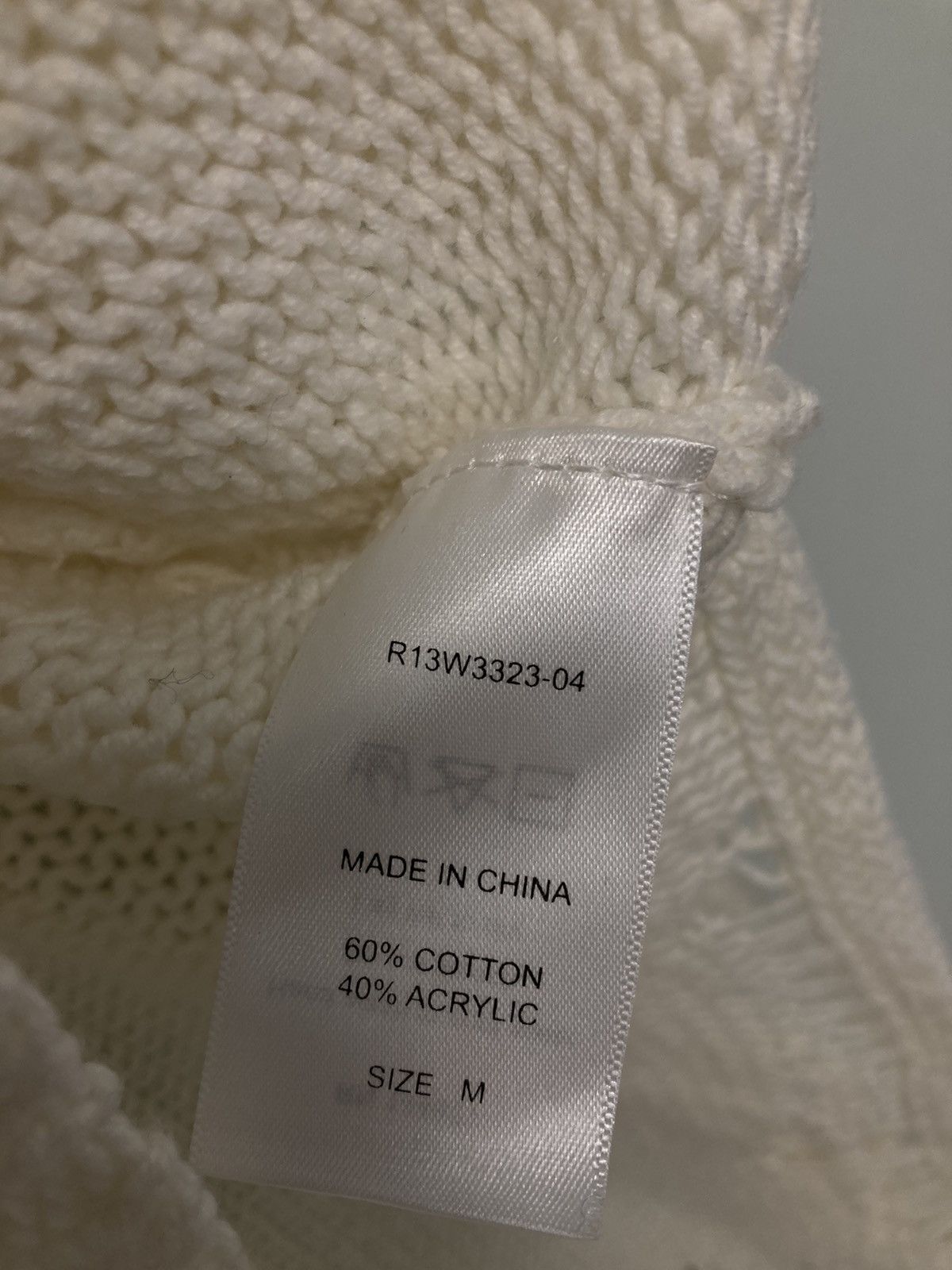 R13 Cotton shredded Sweater. Medium Size M / US 6-8 / IT 42-44 - 7 Thumbnail