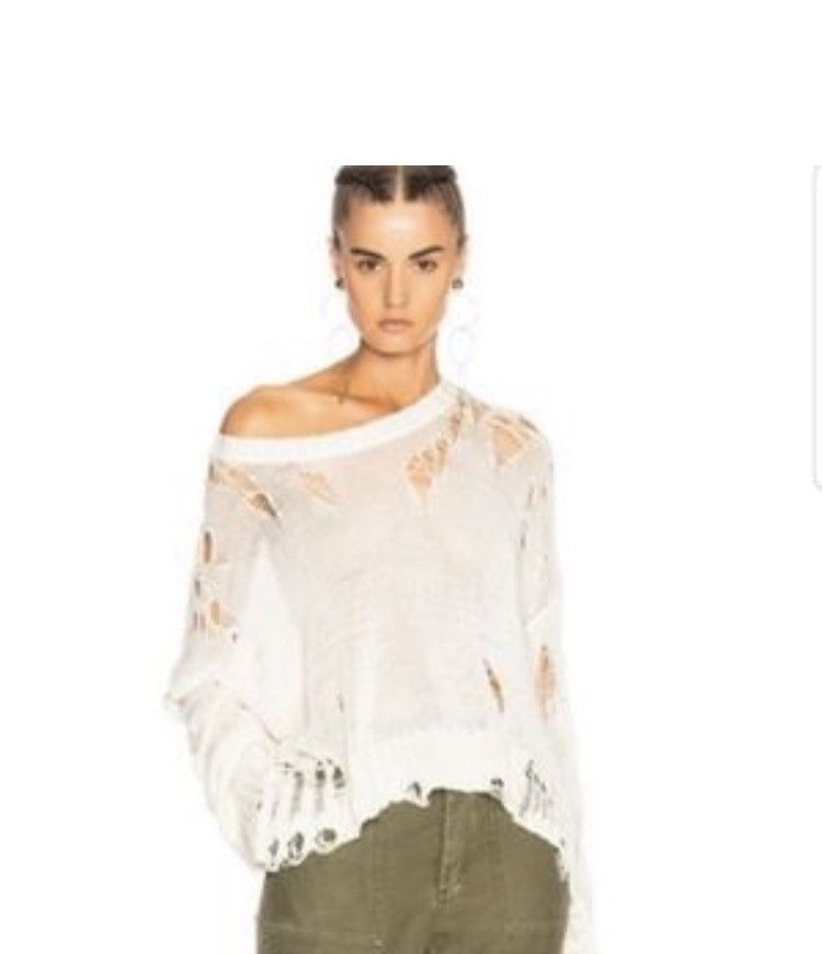 R13 Cotton shredded Sweater. Medium Size M / US 6-8 / IT 42-44 - 14 Thumbnail