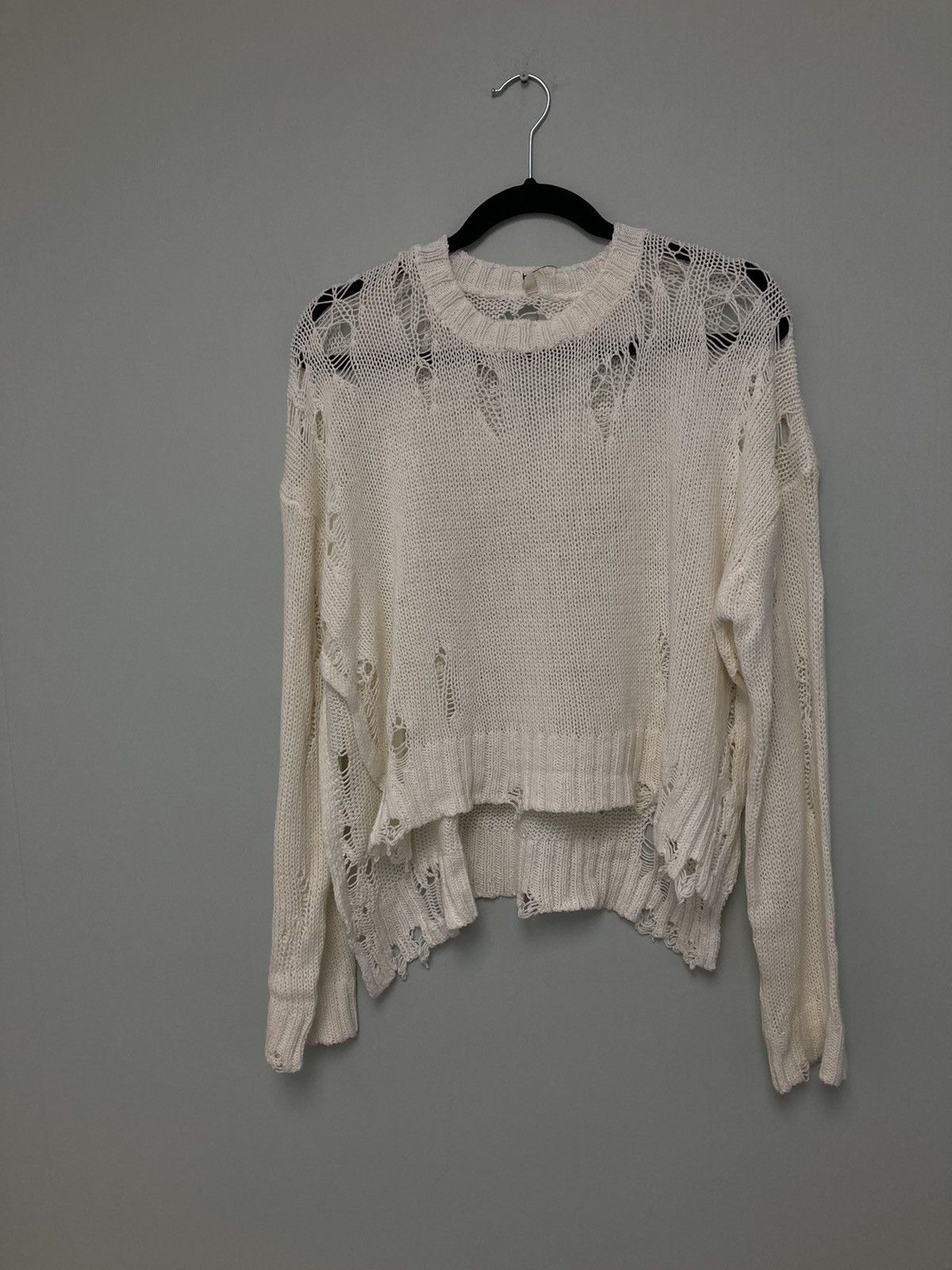 R13 Cotton shredded Sweater. Medium Size M / US 6-8 / IT 42-44 - 4 Thumbnail