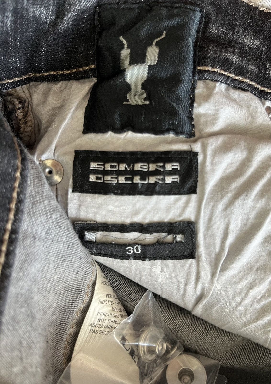 Rick Owens × Rick Owens Drkshdw NEW 🔥 TYRONE COLLAGE PATCHWORK HAND PAINTED DENIM CARTI ASAP Size US 30 / EU 46 - 17 Thumbnail