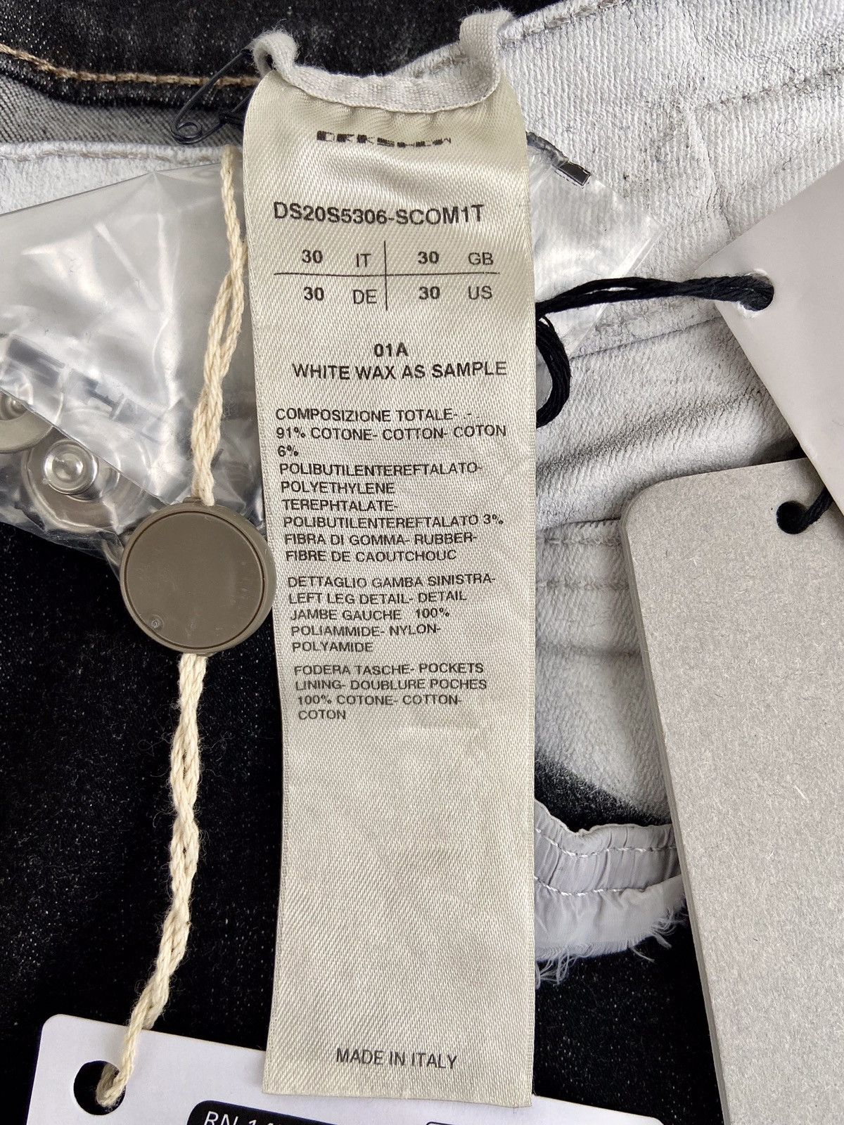 Rick Owens × Rick Owens Drkshdw NEW 🔥 TYRONE COLLAGE PATCHWORK HAND PAINTED DENIM CARTI ASAP Size US 30 / EU 46 - 15 Thumbnail