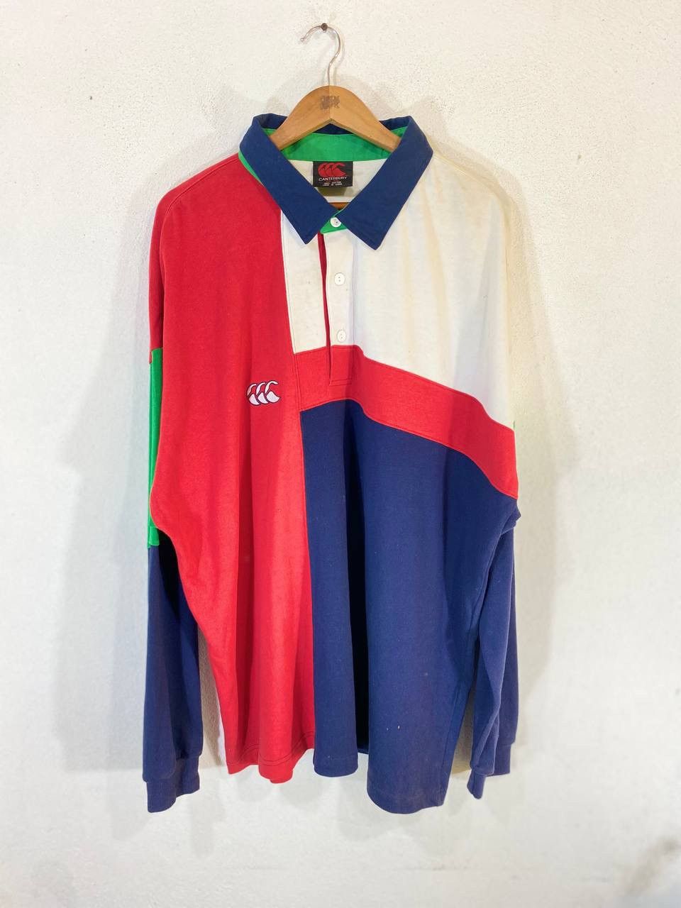 image of Avant Garde x Canterbury Of New Zealand Vintage Canterbury Cotton Jersey Nice Colourway (Size 2XL)
