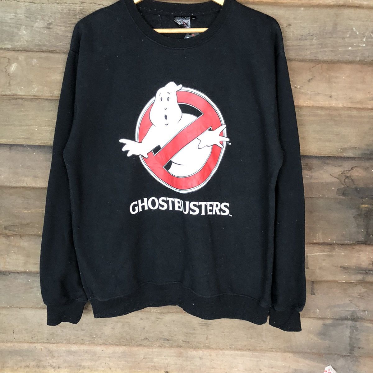 Vintage Ghostbuster movie vintage Black Sweatshirt #4741 Size US L / EU 52-54 / 3 - 3 Thumbnail