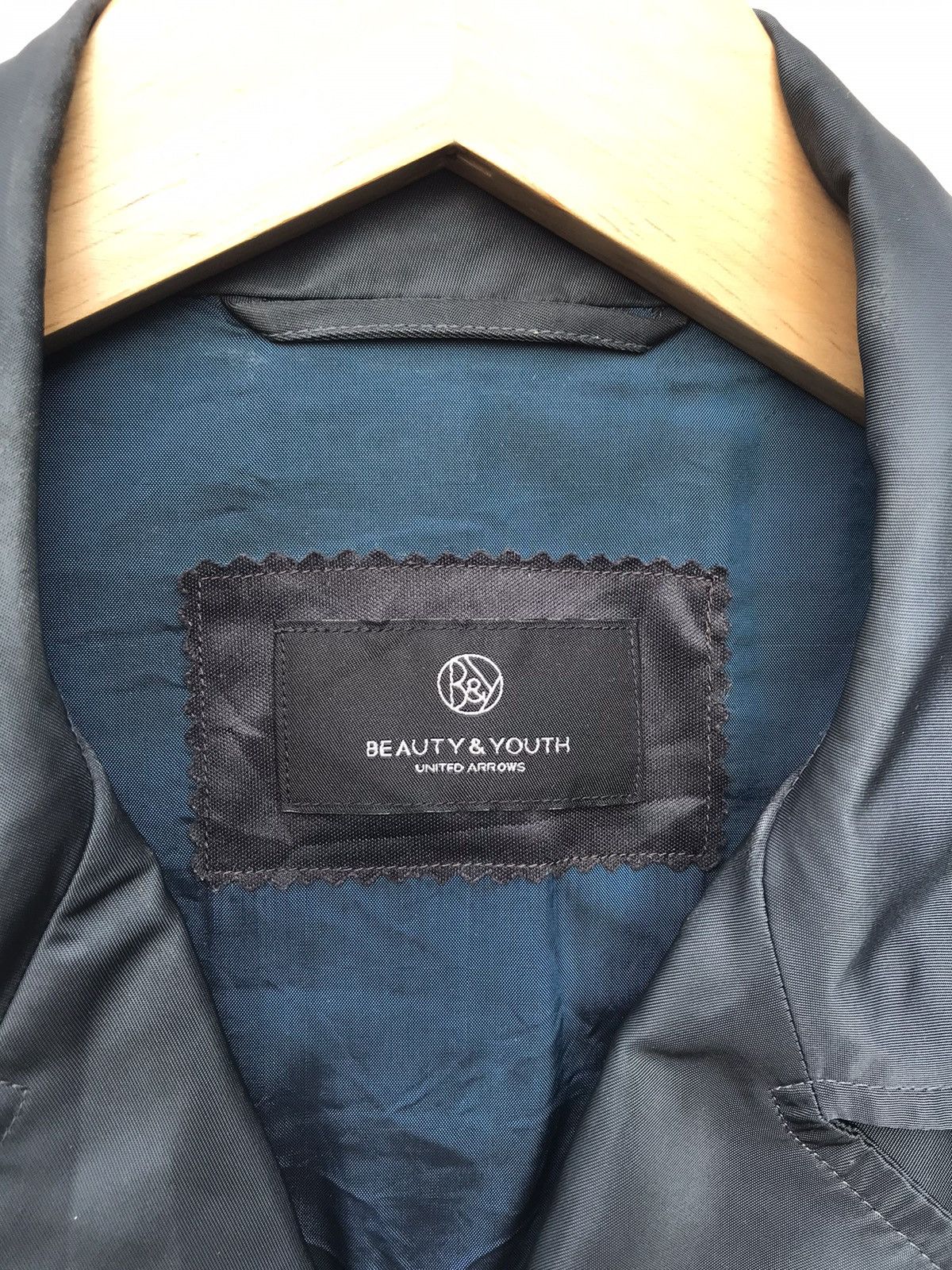 United Arrows United Arrow Double Collar Nylon Rockabilly Style Jacket Size US S / EU 44-46 / 1 - 2 Thumbnail