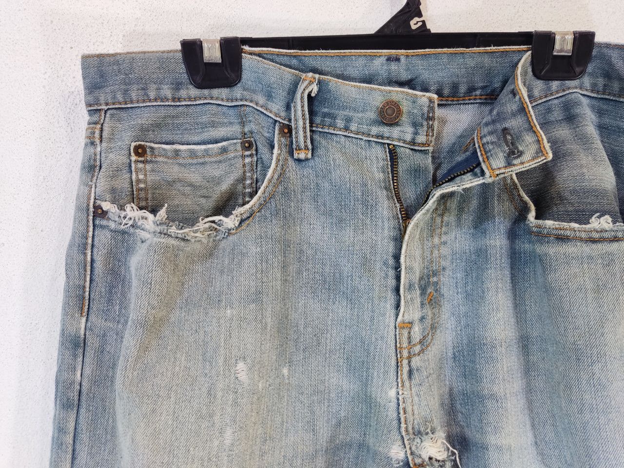 Levi's levis 559 straight cut distressed denim Size US 36 / EU 52 - 7 Thumbnail